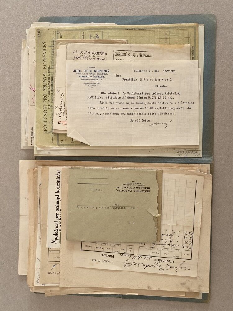 Soubor dokumentů Společnost pro průmysl kožešnický 30.léta, Hlinsko - Obrázek 2