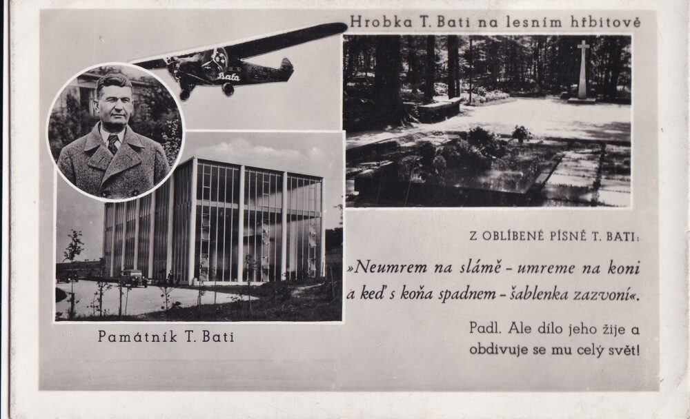 Pohlednice Zlín Památník T.Bati,Hrobka T.Bati na lesním hřbitově