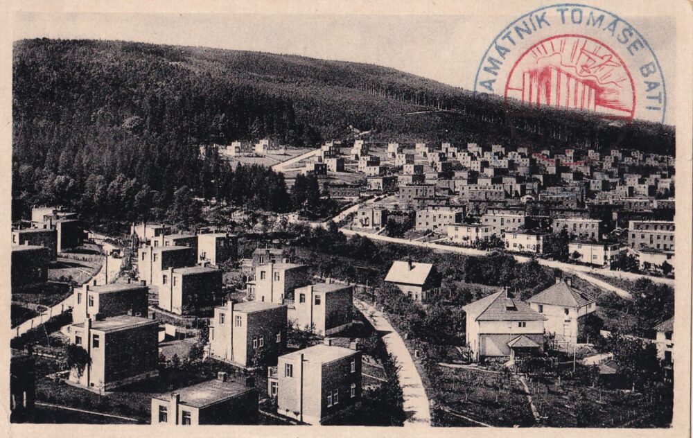 Pohlednice Zlín – Baťovy kolonie, r.1944