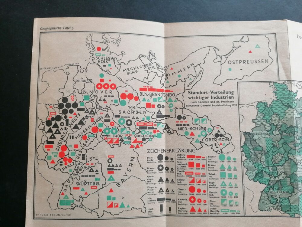 Mapa Německo ve světovém obchodu Německá říše, 1.pol.20.stol. - Image 5