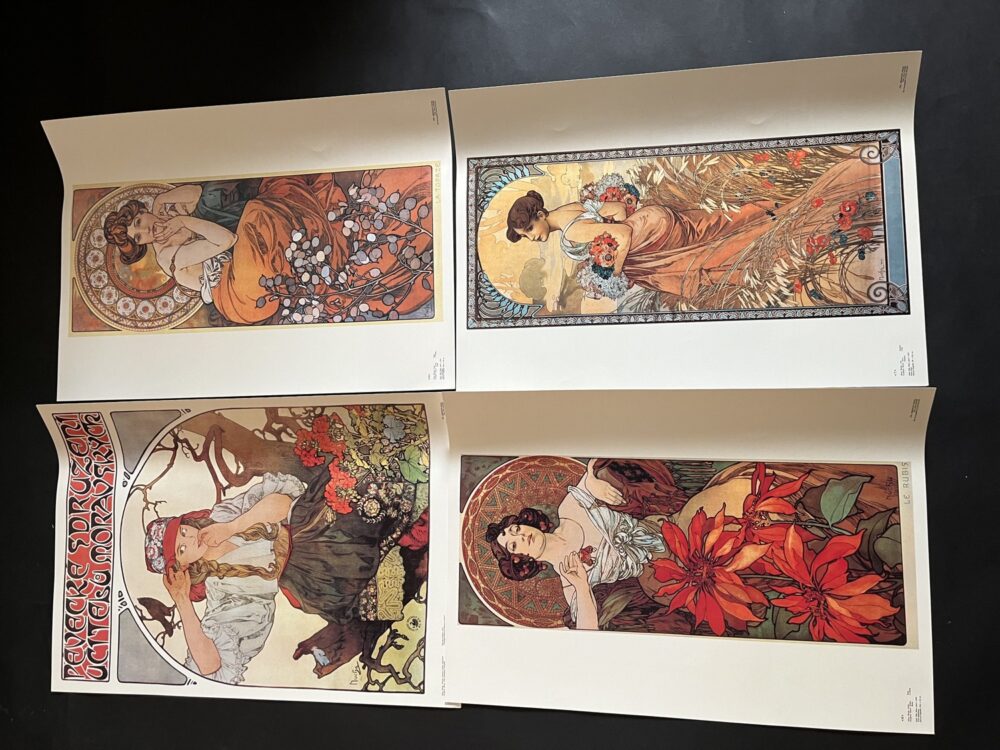 Alfons Mucha soubor 10 volných listů reprodukcí Pressfoto 2.pol.20.st. - Image 3