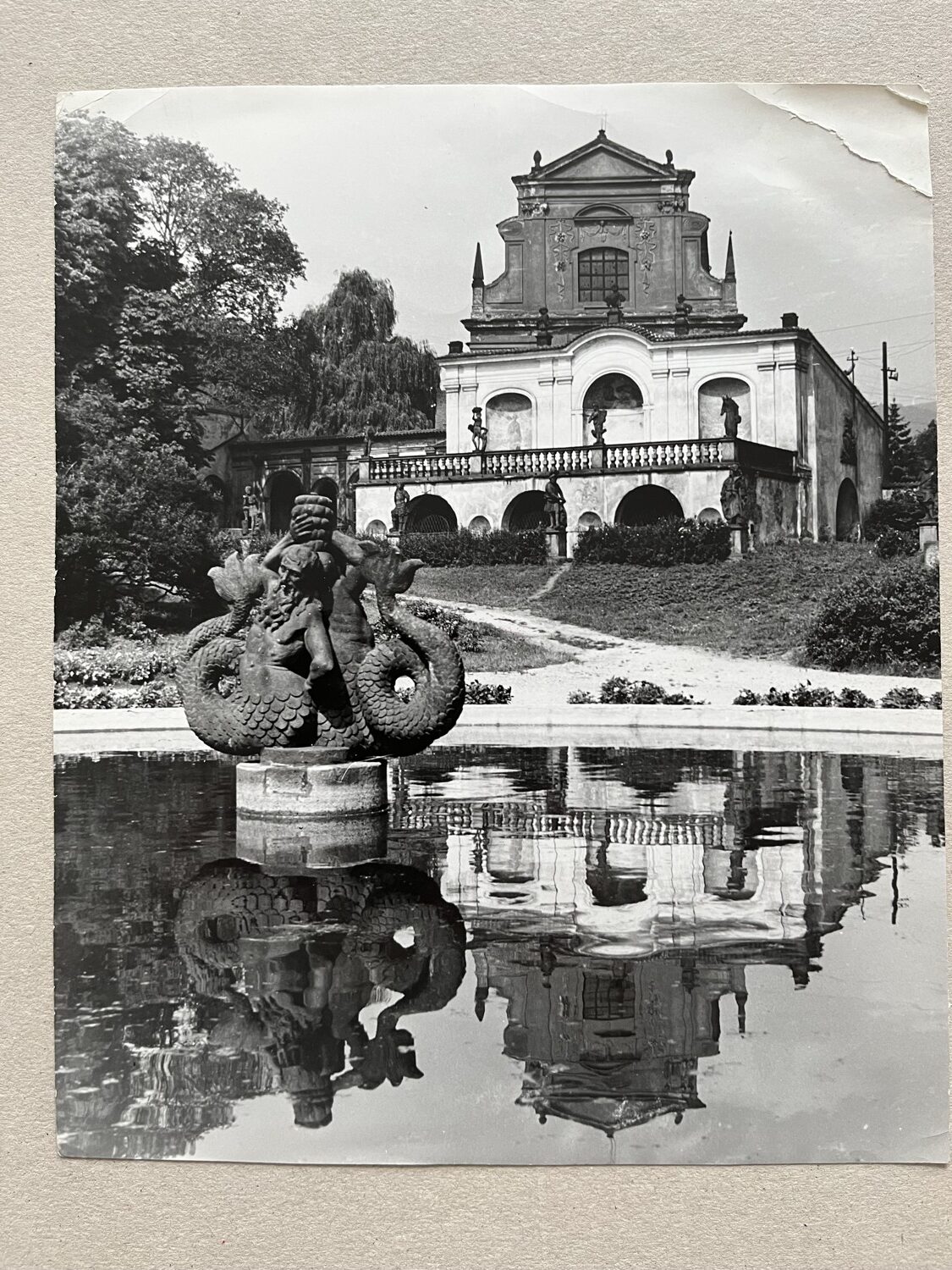Fotografie Kašna se sochou Tritonů Klášterec n./Ohří Sochař Brokoff