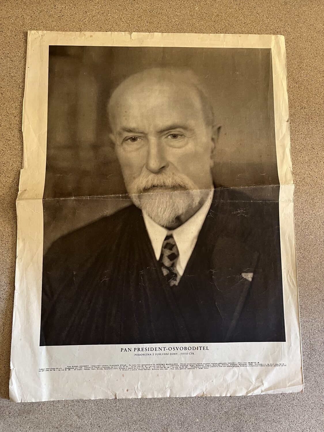 Noviny Tomáš Garrigue Masaryk - o životě, poslední cesta 22 ks - Obrázek 2