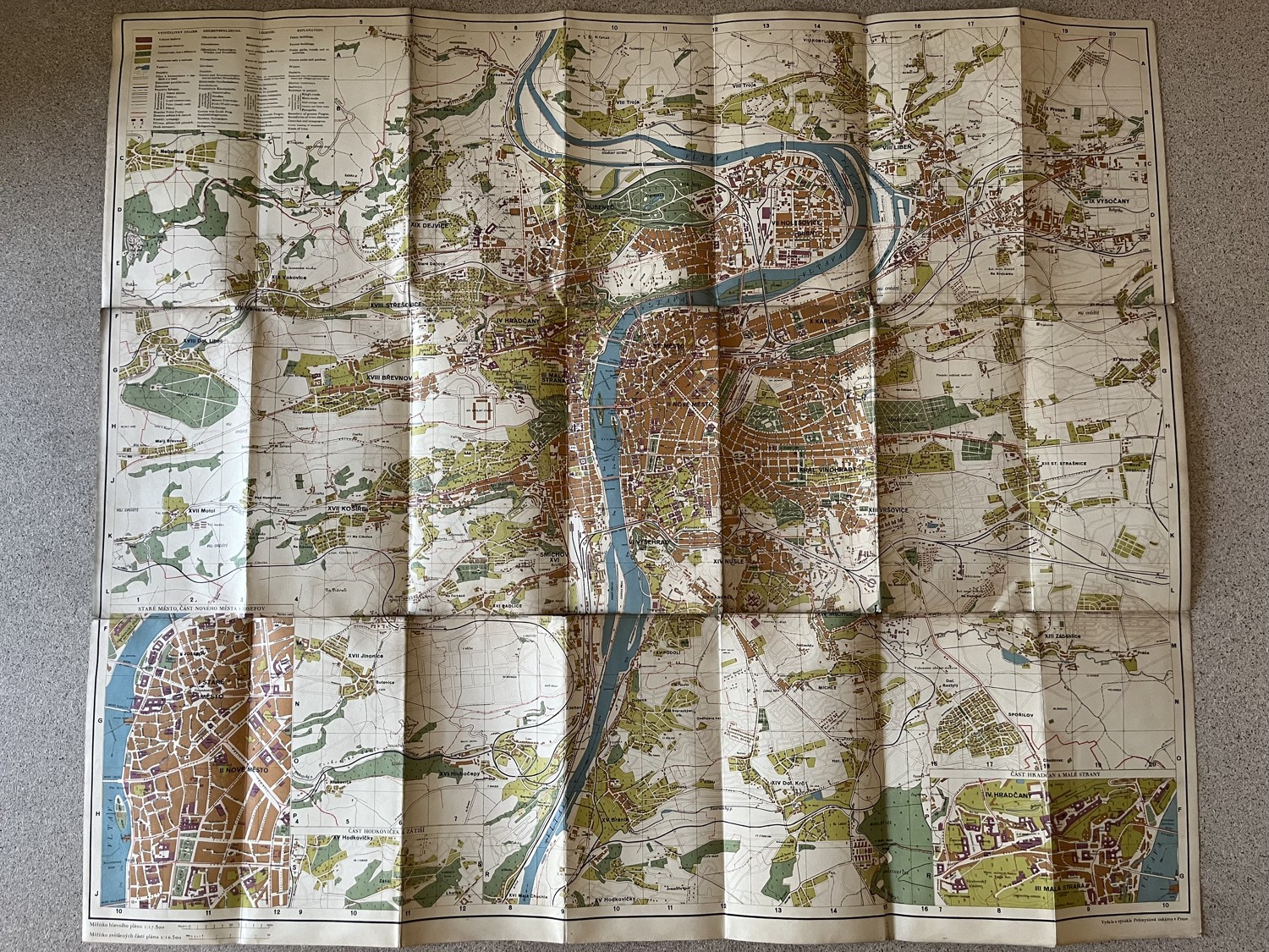 Mapa - Nejnovější plán Prahy 1:17.500, Edv. Fastr - Obrázek 2
