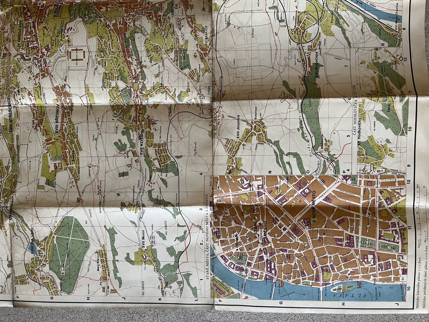 Mapa - Nejnovější plán Prahy 1:17.500, Edv. Fastr - Obrázek 4