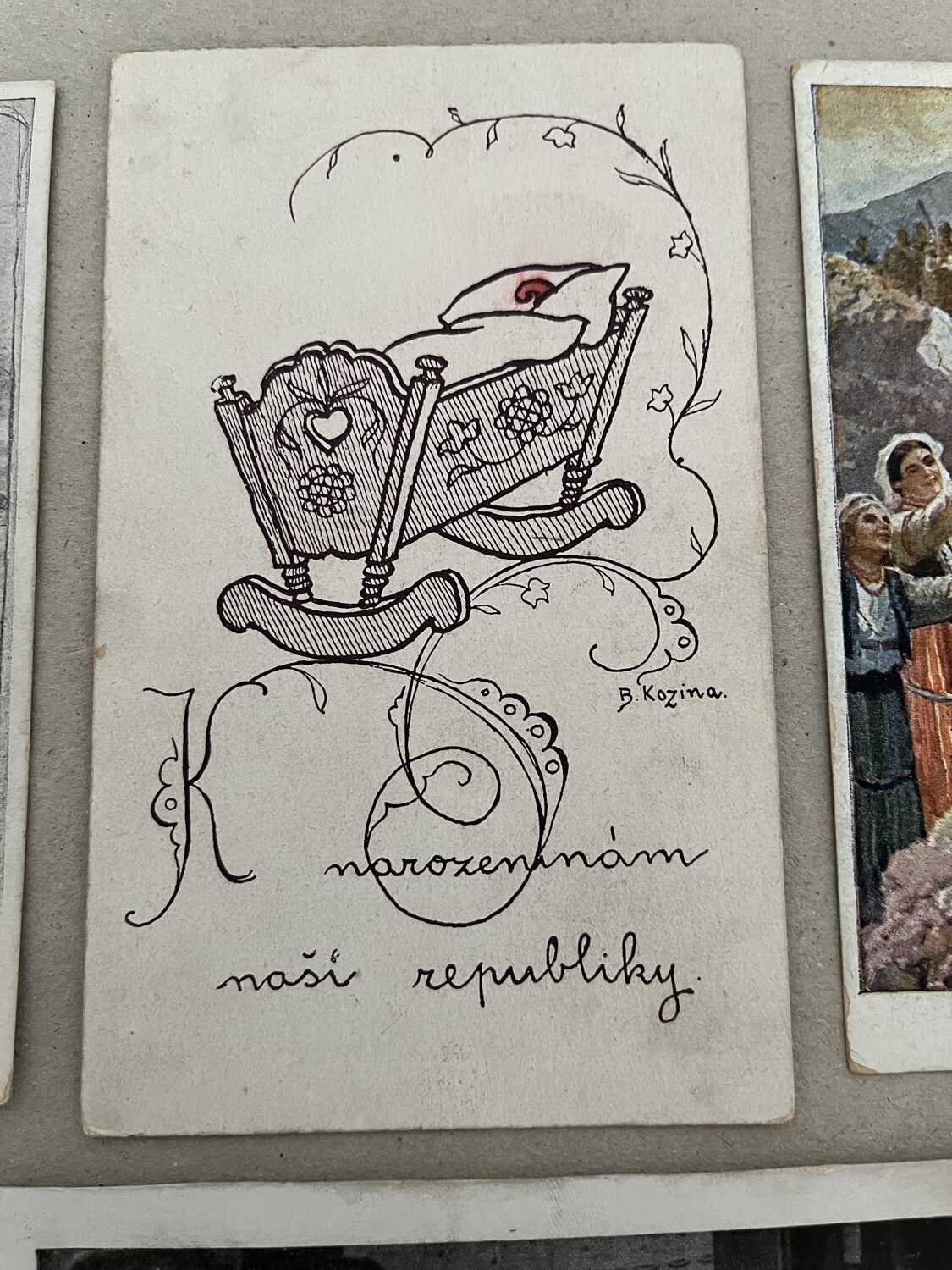 Pohlednice Vojsko Vznik ČSR, vlastenecké 6 ks 1.pol.20.stol. - Obrázek 3