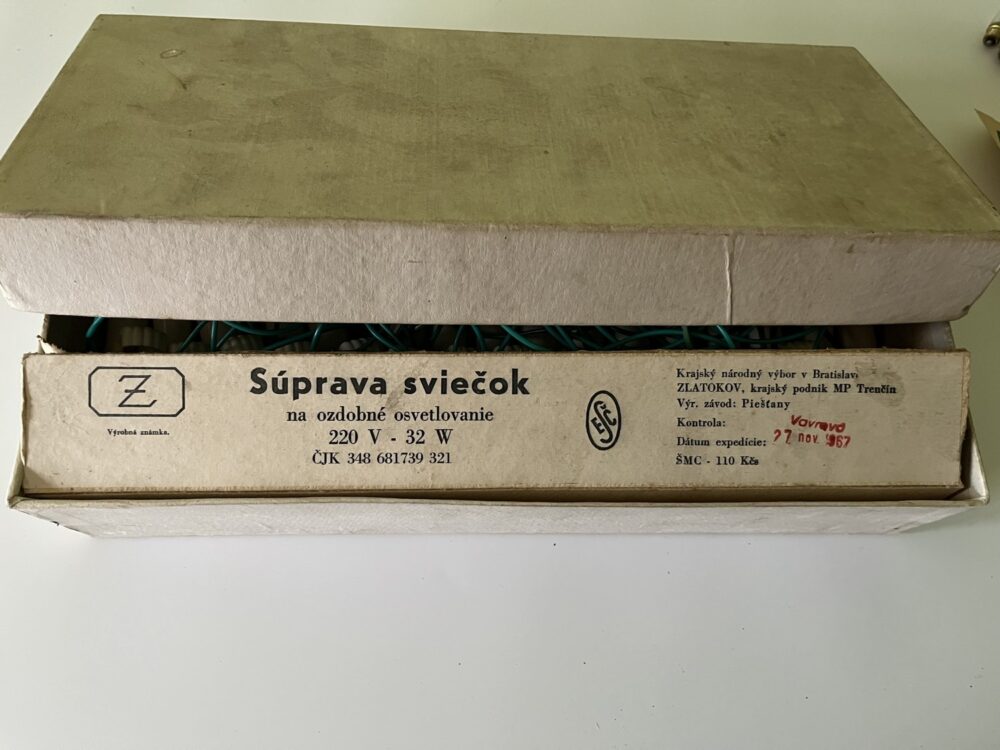 Elektrické svíčky na stromeček, funkční výr.závod Piešťany 1967 - Image 10