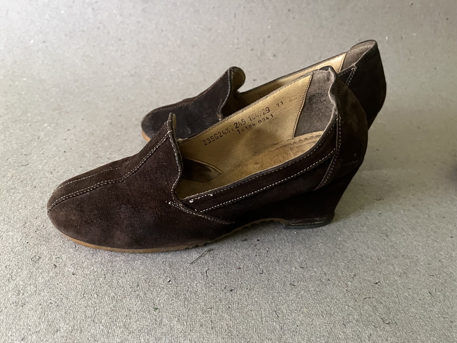 Boty na podpatku, klínku z dob socialismu 3 páry, 50-80.léta - Obrázek 3