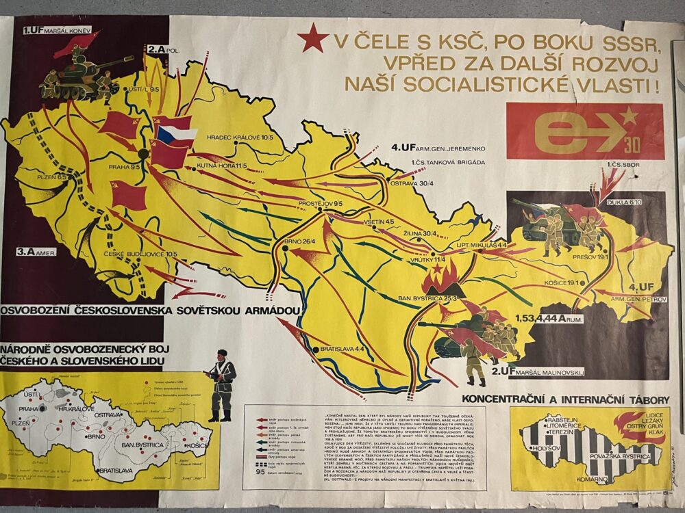 Propagandistické plakáty, mapky, Propaganda 20 ks originál soc. - Image 9