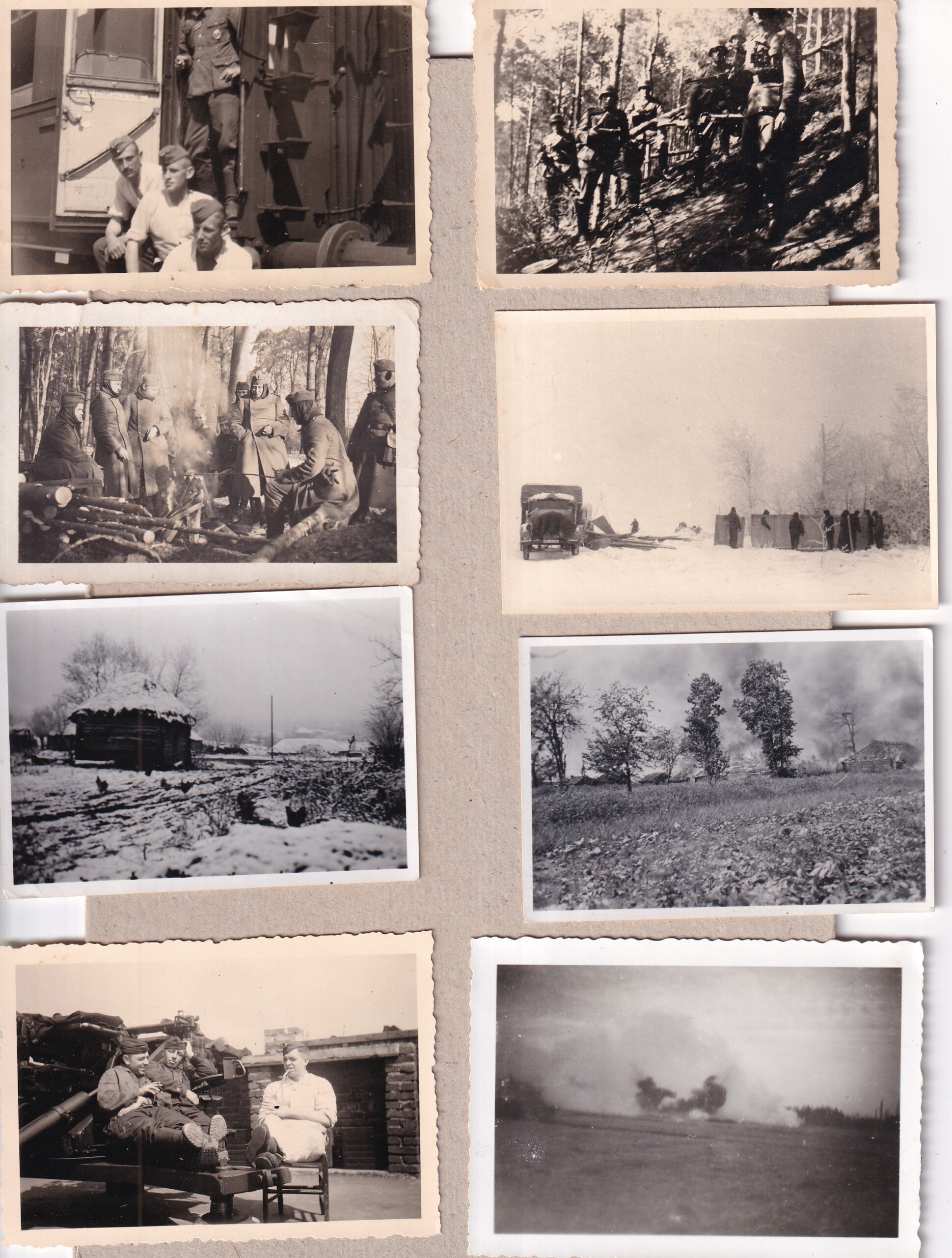 Album+kufřík fotografií německého vojáka z fronty, okupovaných oblastí 400ks - Obrázek 14