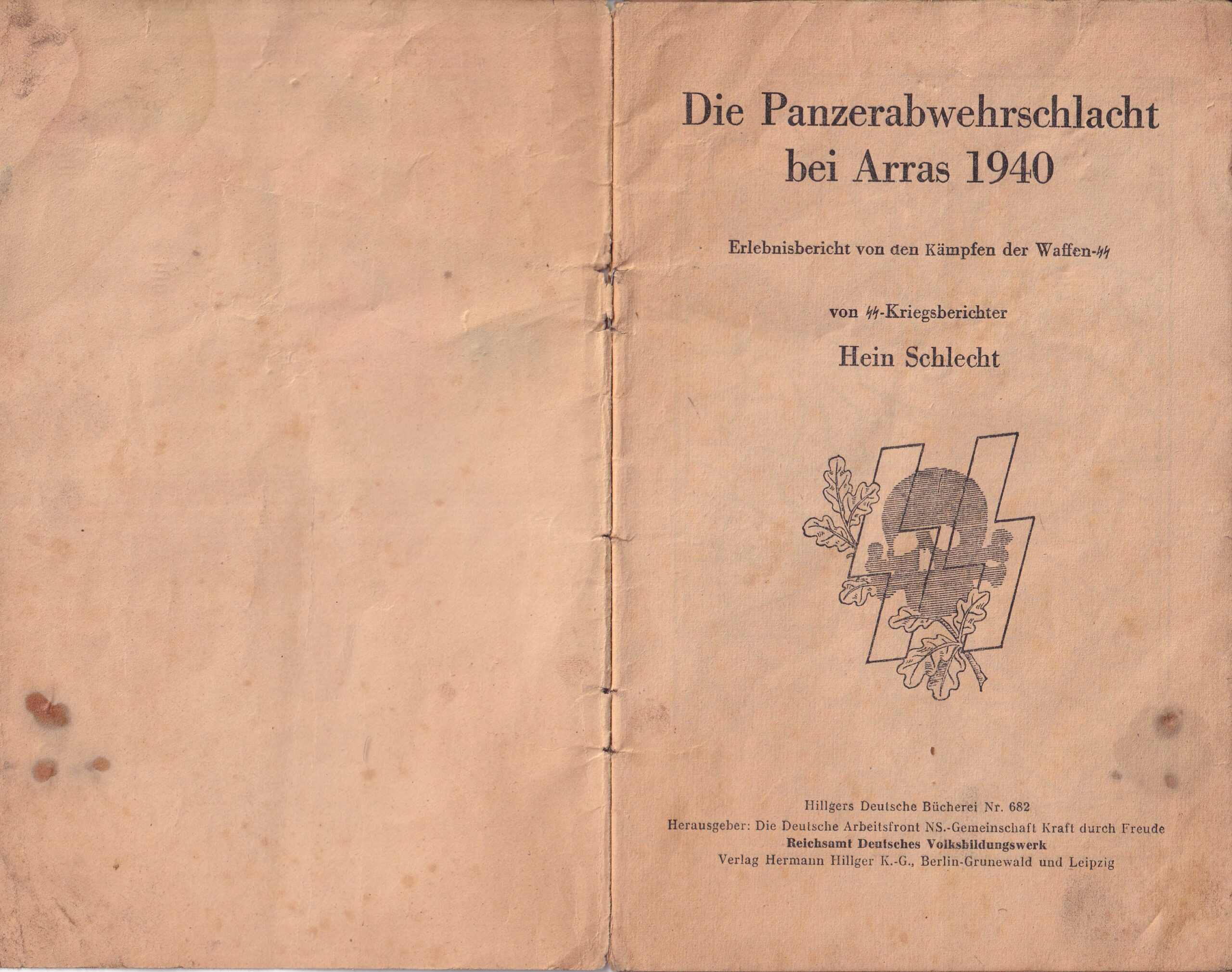 Kniha Protitanková bitva SS u Arrasu v r. 1940, Hein Schlecht - Obrázek 2