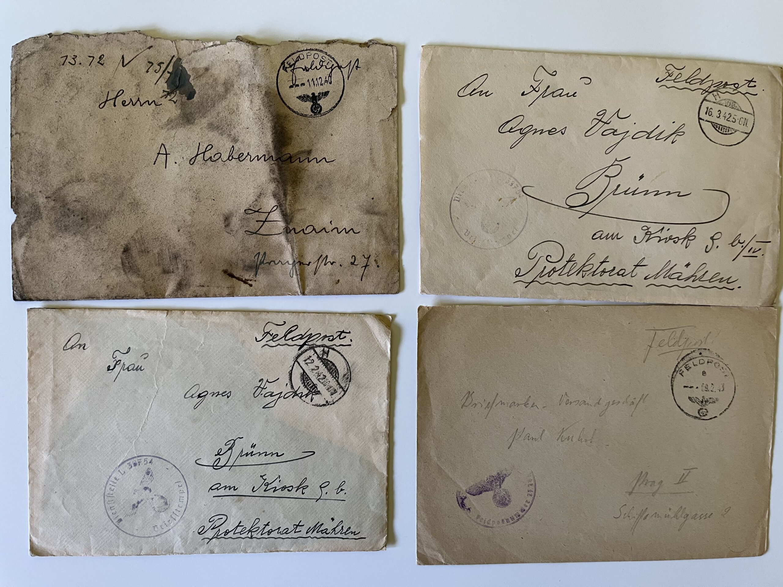 Polní pošta, vojenská korenspodence, foto vojáka 2.světová válka 17ks - Obrázek 2