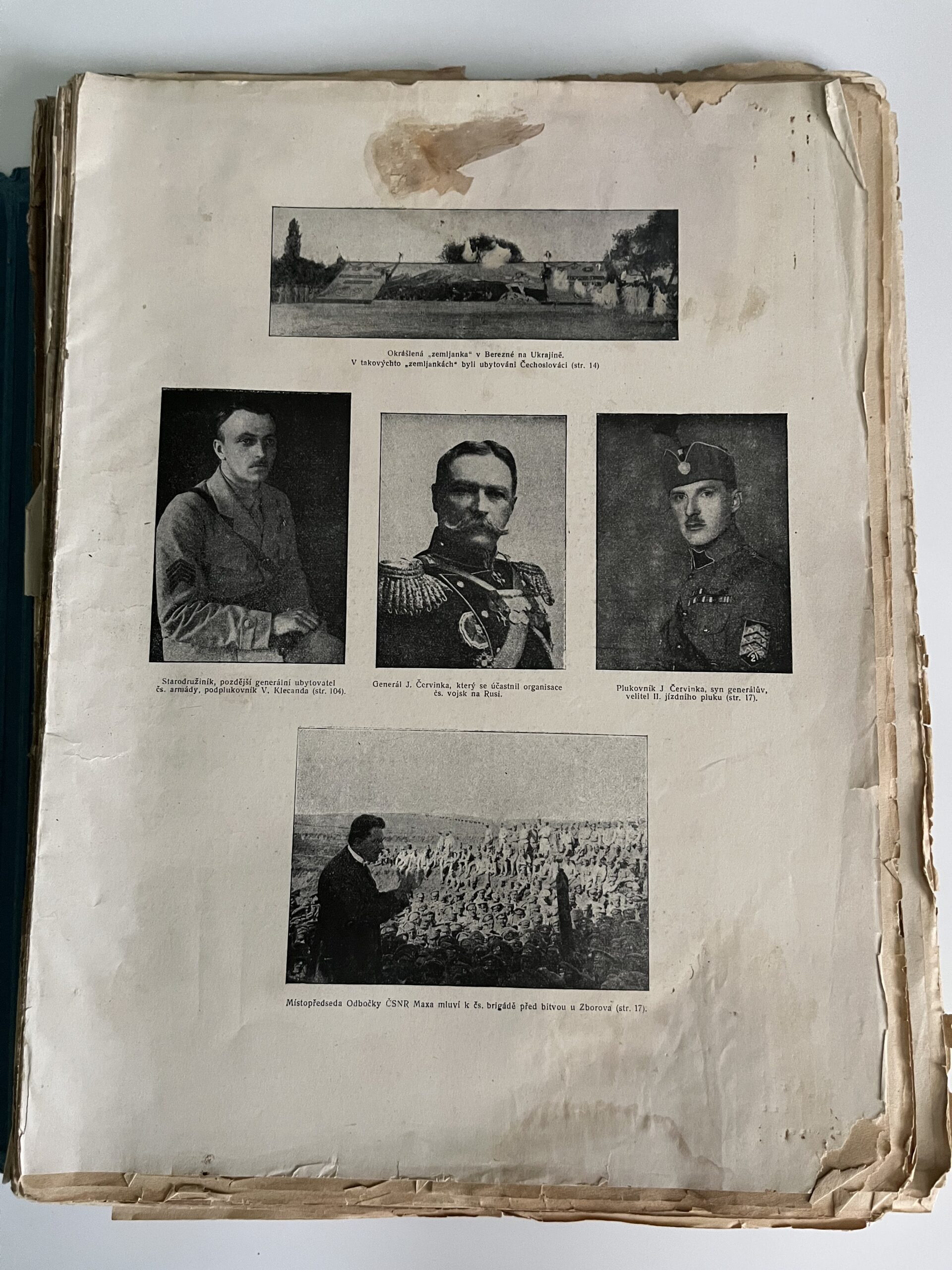 Kniha Přehled vzniku čs. vojska v Rusku - mapky, snímky Legie