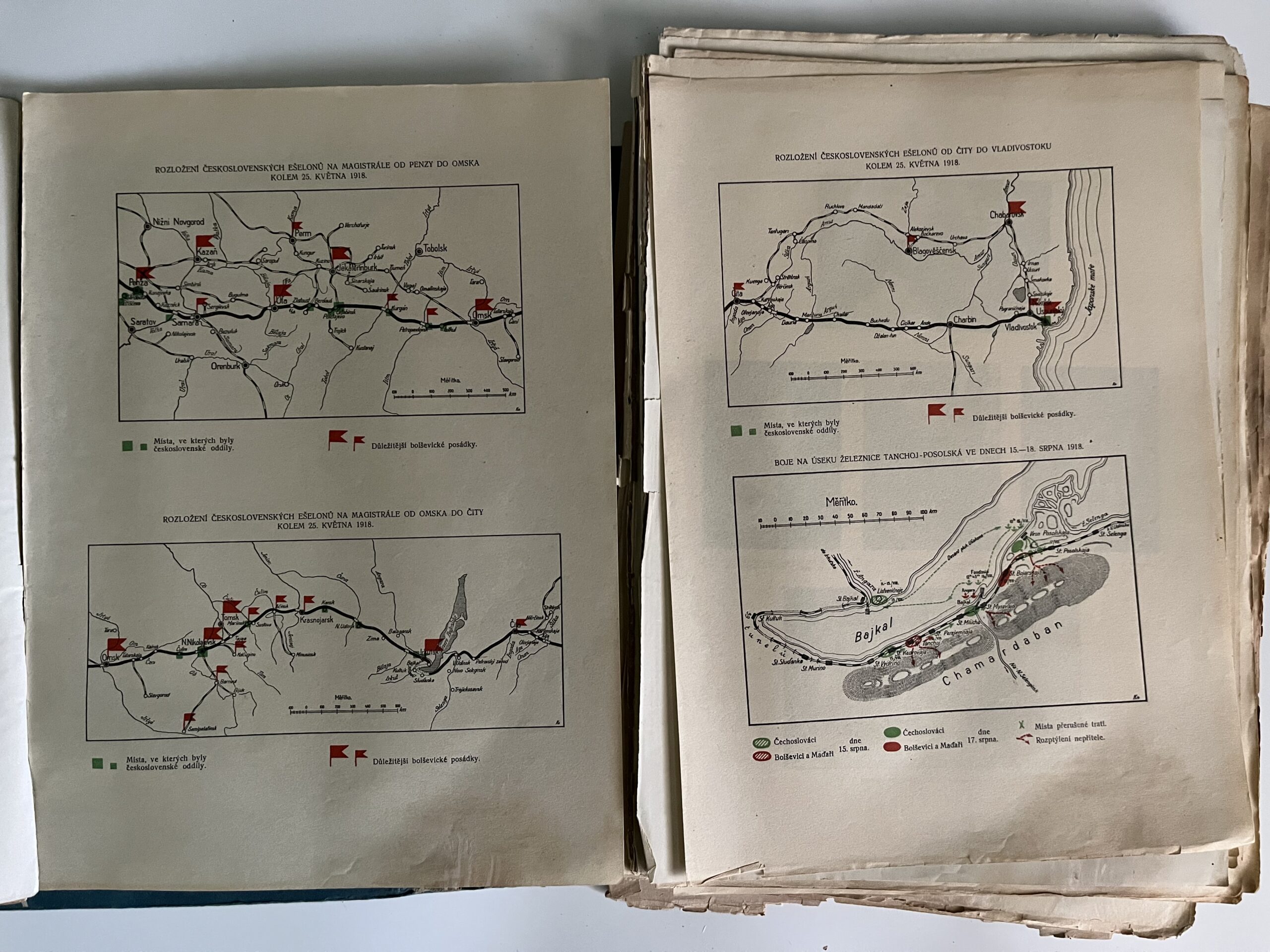 Kniha Přehled vzniku čs. vojska v Rusku - mapky, snímky Legie - Obrázek 12