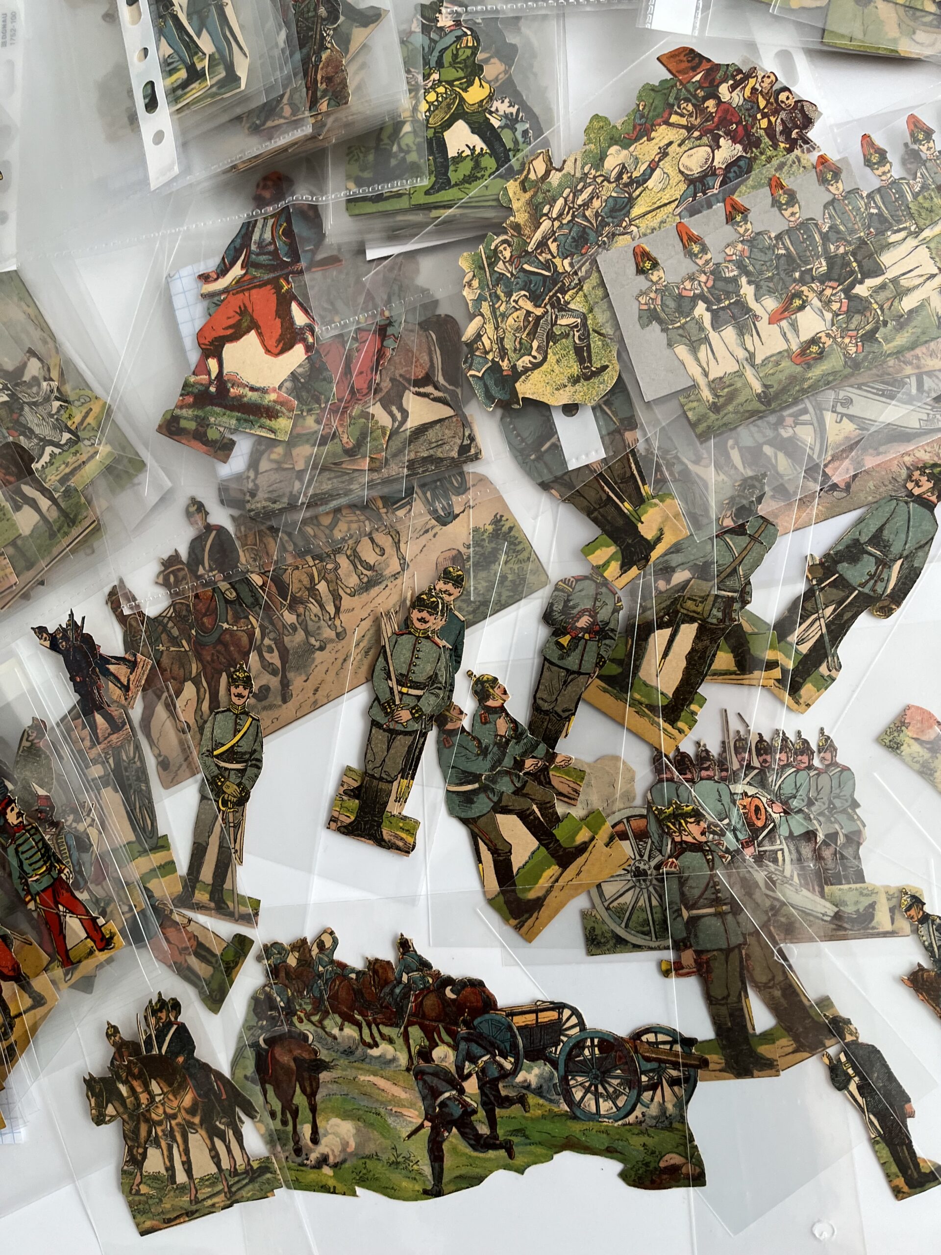 Papírové figurky vojáčků 1287ks různé armády,dělostřelci,námořníci... - Obrázek 11