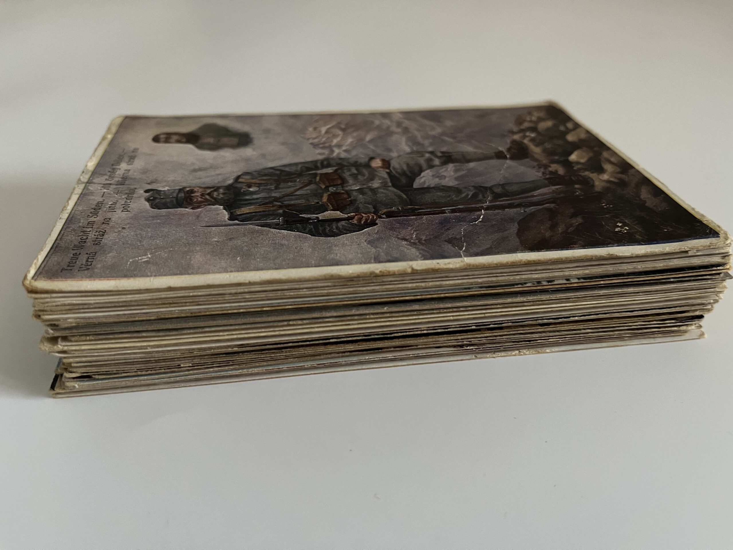 Vojenské pohlednice WWI,RU,transporty a bojiště v horách,Dolomity,Tyrolsko...61 ks