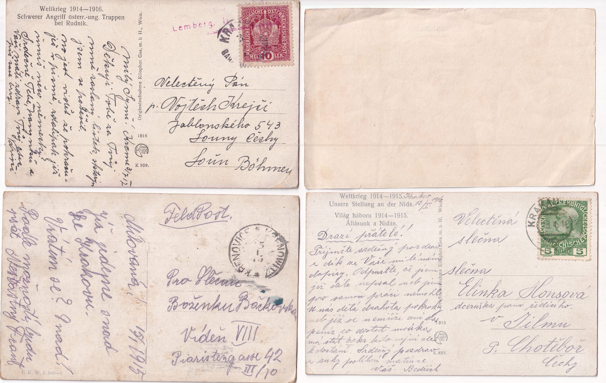 Vojenské pohlednice RU,WWI,vojáci na frontě,život v zákopech 41 ks - Obrázek 17