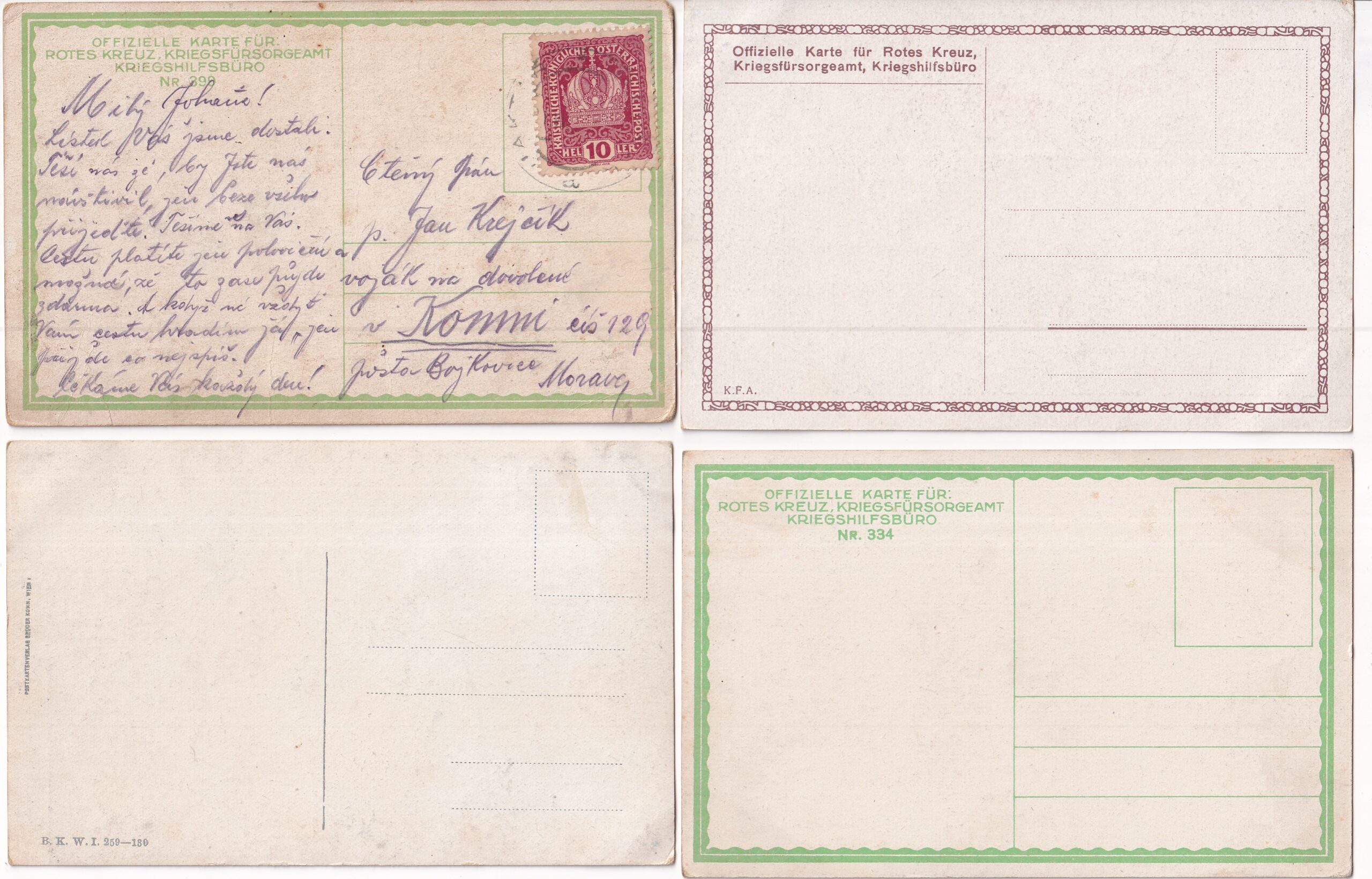 Vojenské pohlednice RU,WWI,vojáci na frontě,život v zákopech 41 ks - Obrázek 19