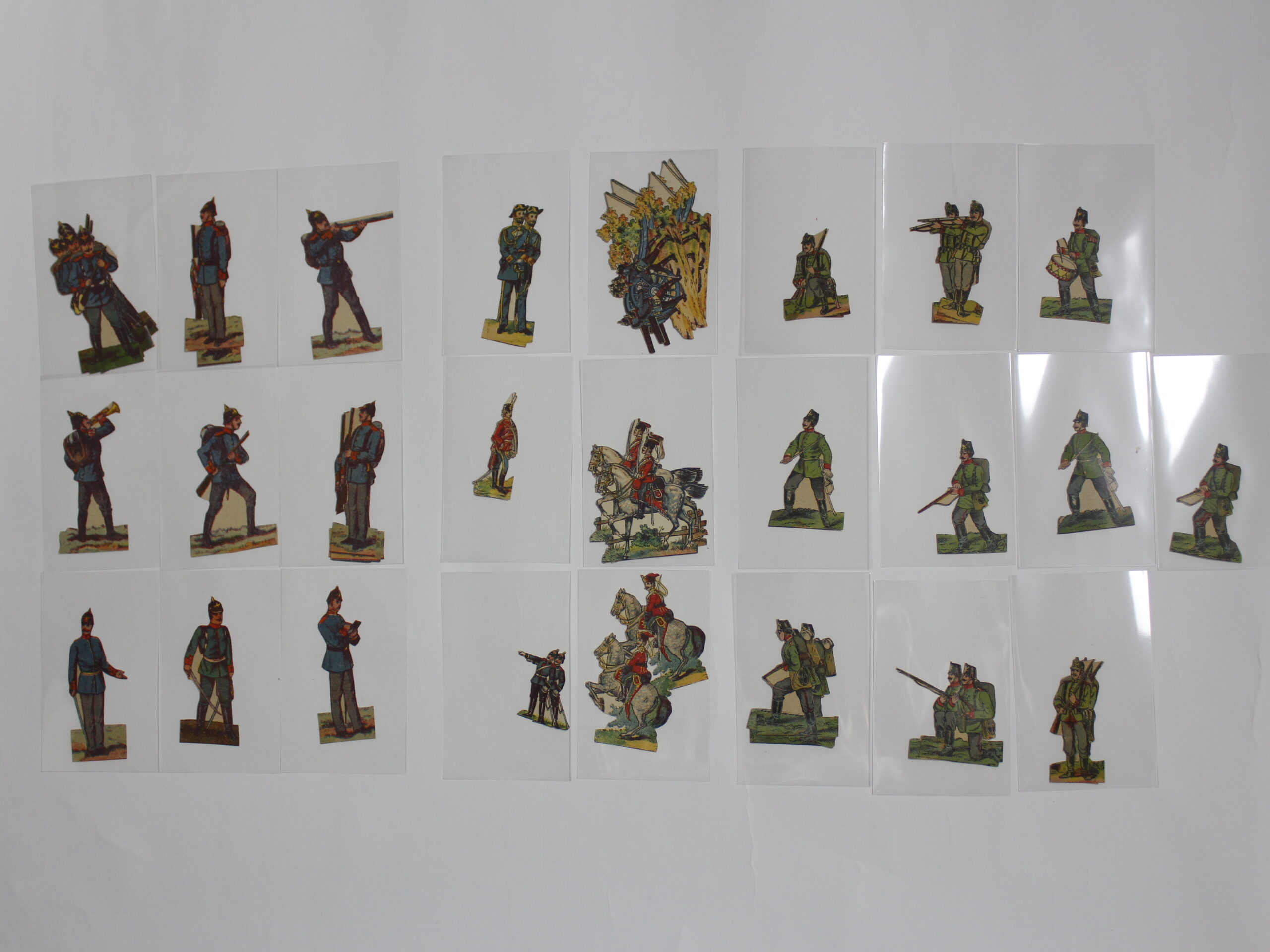 Papírové figurky vojáčků 1287ks různé armády,dělostřelci,námořníci... - Obrázek 19