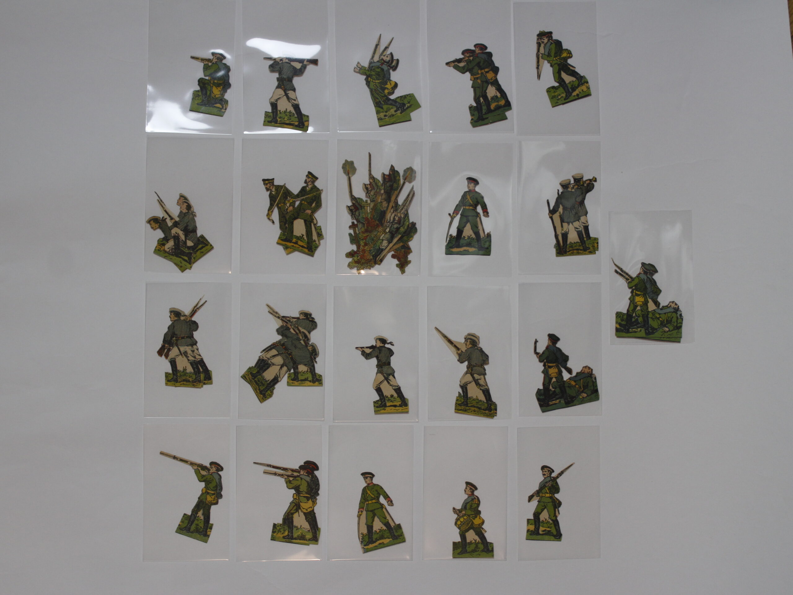 Papírové figurky vojáčků 1287ks různé armády,dělostřelci,námořníci... - Obrázek 24