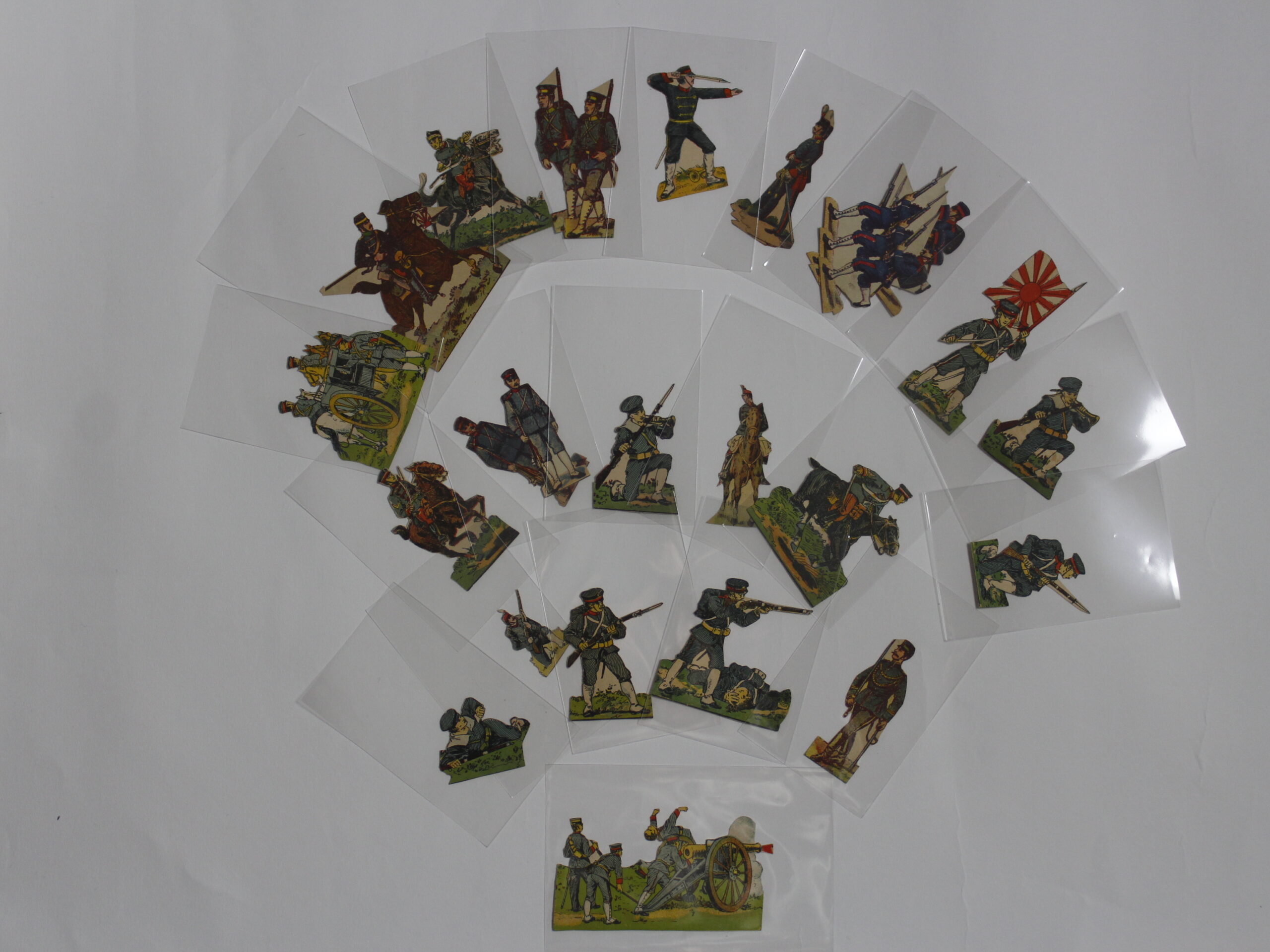 Papírové figurky vojáčků 1287ks různé armády,dělostřelci,námořníci... - Obrázek 18