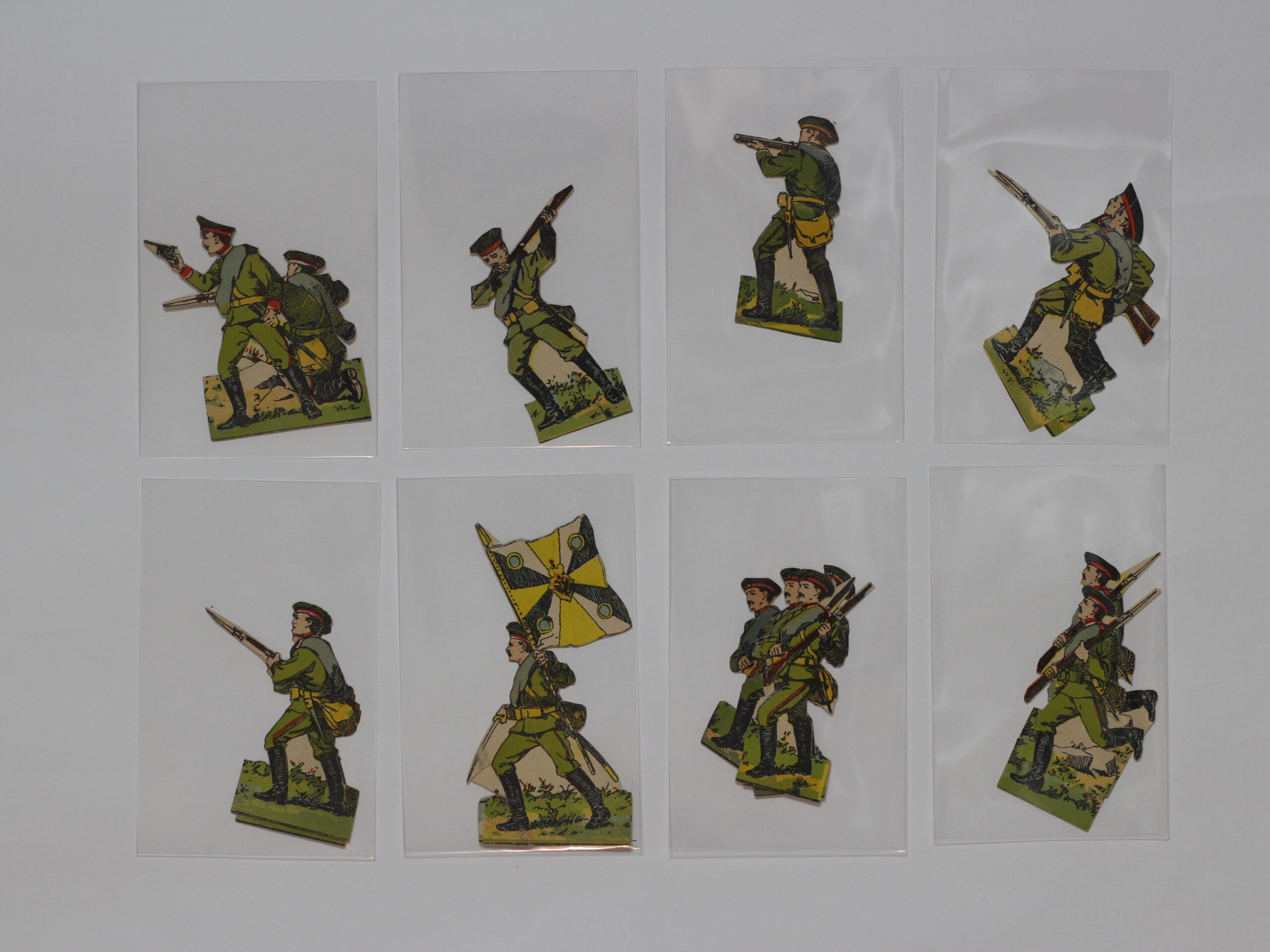 Papírové figurky vojáčků 1287ks různé armády,dělostřelci,námořníci... - Obrázek 23