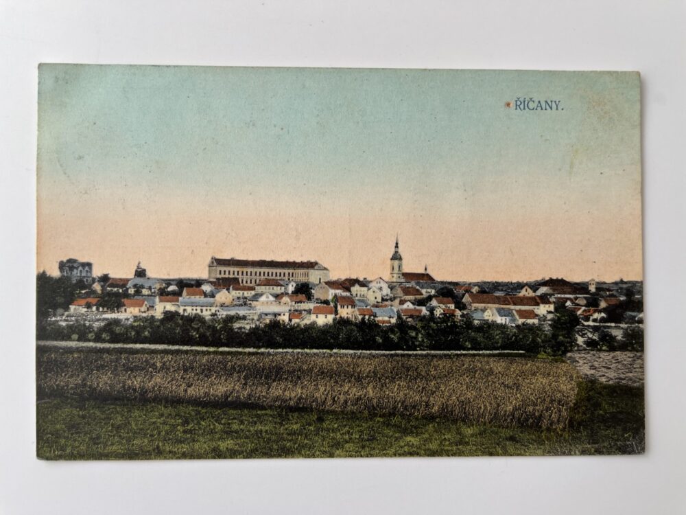 Pohlednice místopis Říčany celkový pohled - Praha východ
