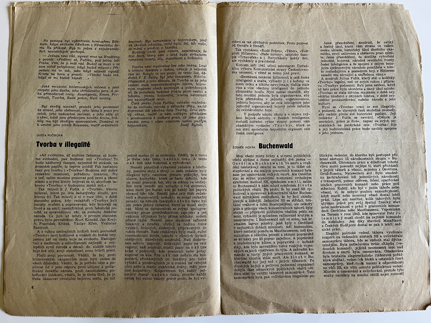 Tvorba - týdeník pro kulturu a politiku, 5 ks 1945 / 1946 - Obrázek 8