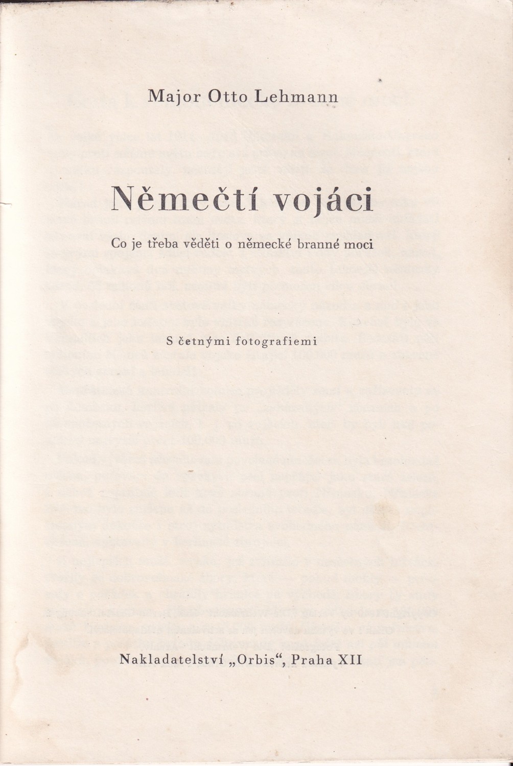 Kniha Němečtí vojáci - Major Otto Lehmann, s četnými fotografiemi 1940 - Obrázek 2