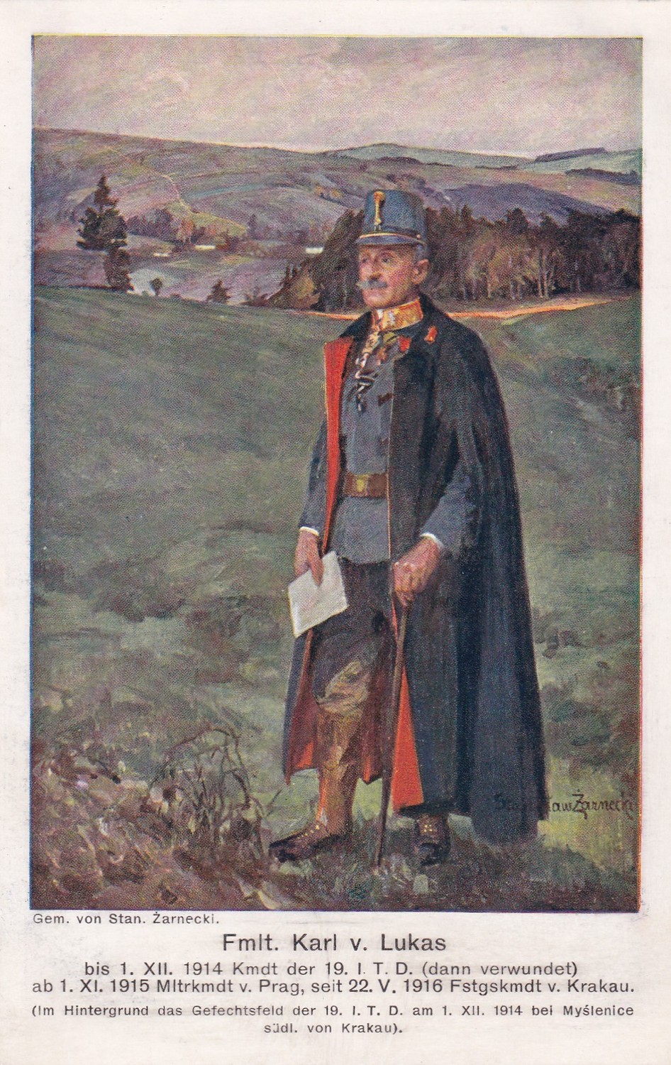 Pohlednice RU, Karl Albert von Lukas - rakousko-uherský generál