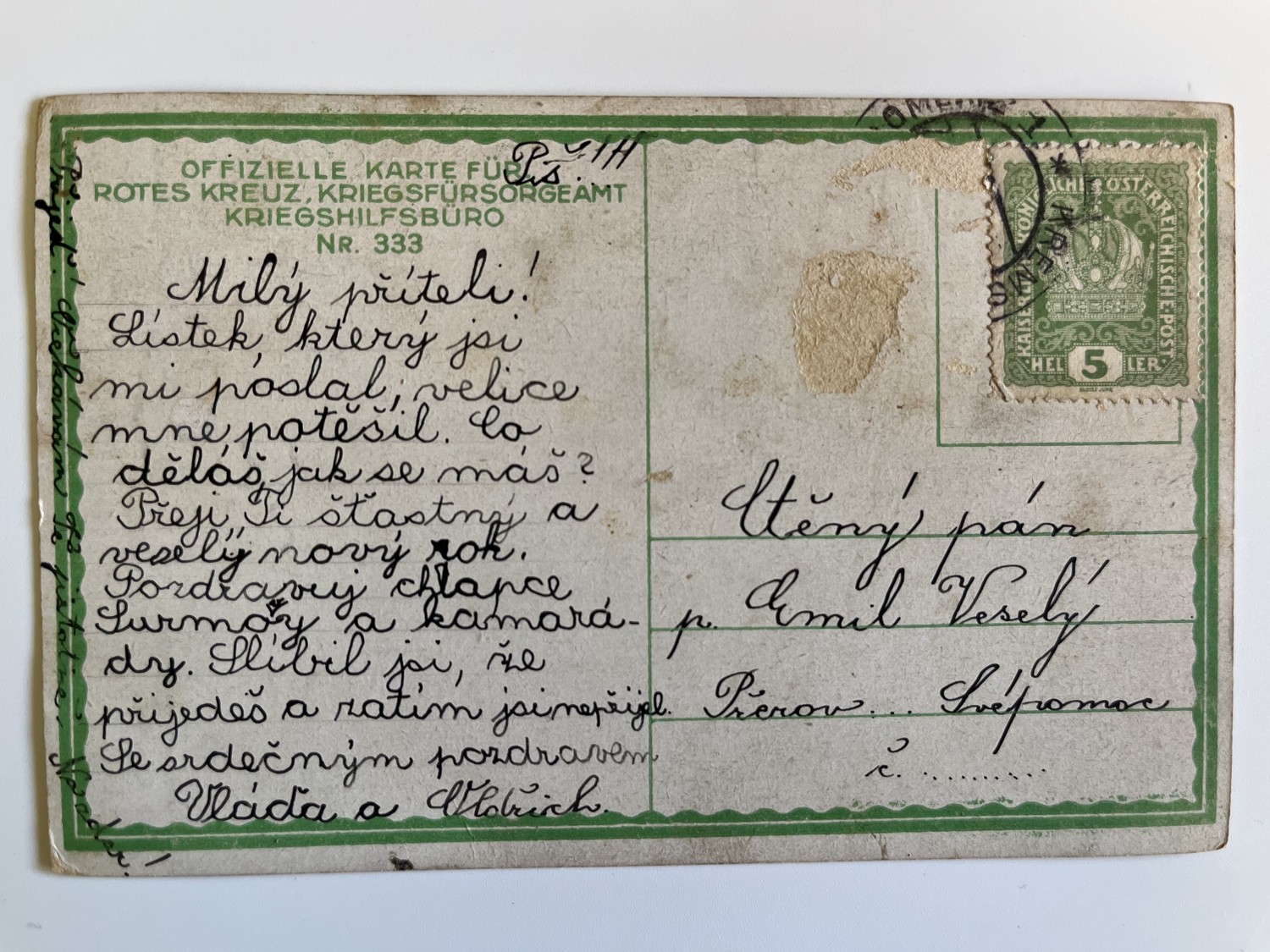 Vojenské pohlednice WW1 Vojáci na frontě, pušky, výstroj 6 ks - Obrázek 11