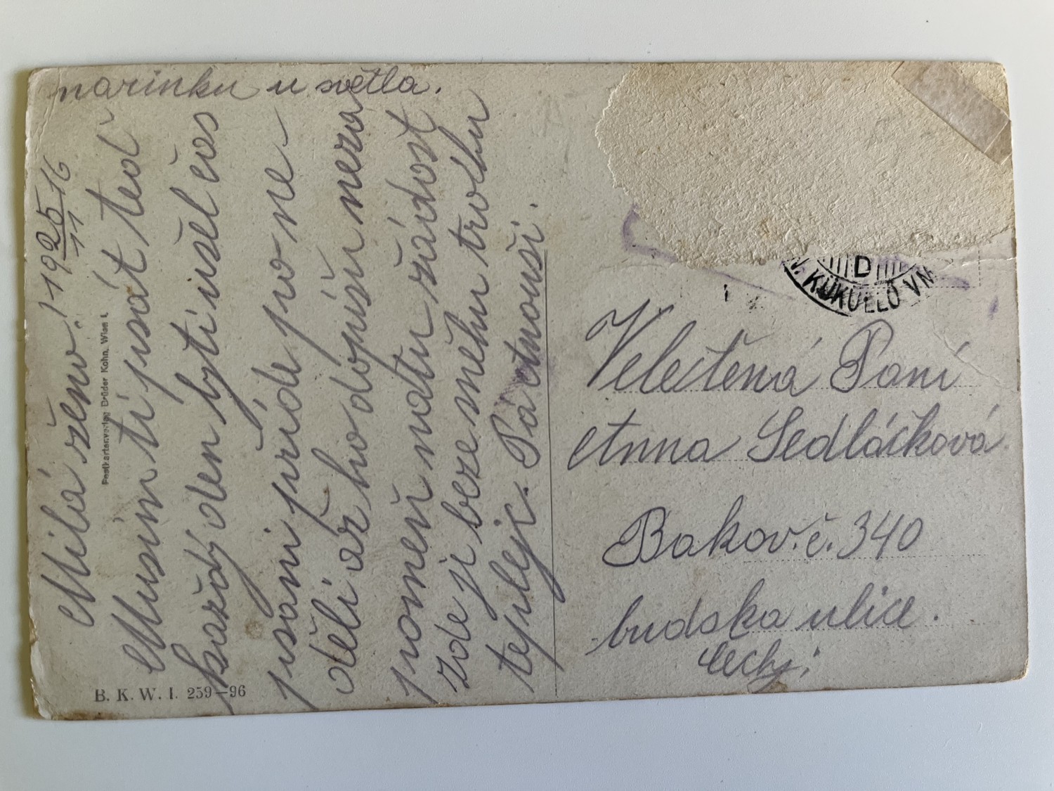 Vojenské pohlednice WW1 Vojáci na frontě, pušky, výstroj 6 ks - Obrázek 12