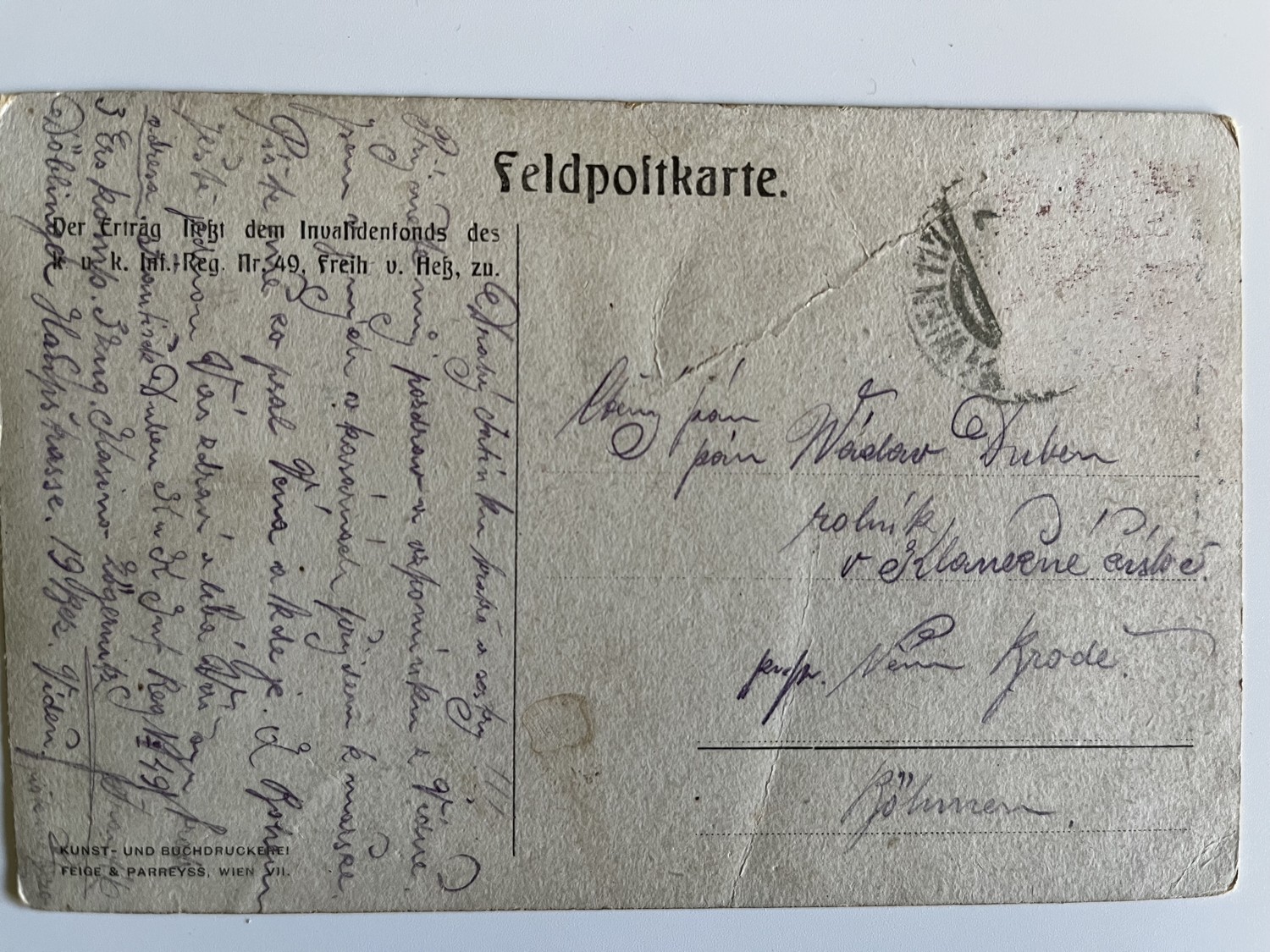 Vojenské pohlednice WW1 Hořící vesnice v Ruském Polsku, série 4 ks - Obrázek 8