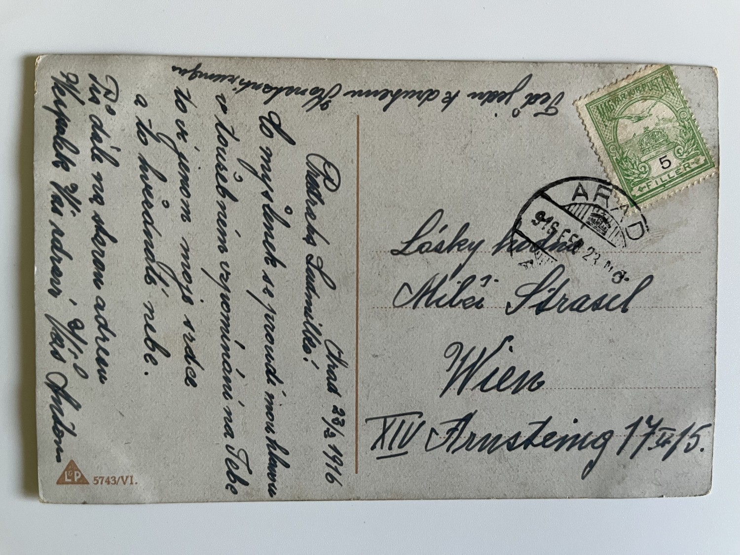 Vojenská pohlednice RU, WW1 Vojáci na frontě, cimra, koláž série 6 ks - Obrázek 9