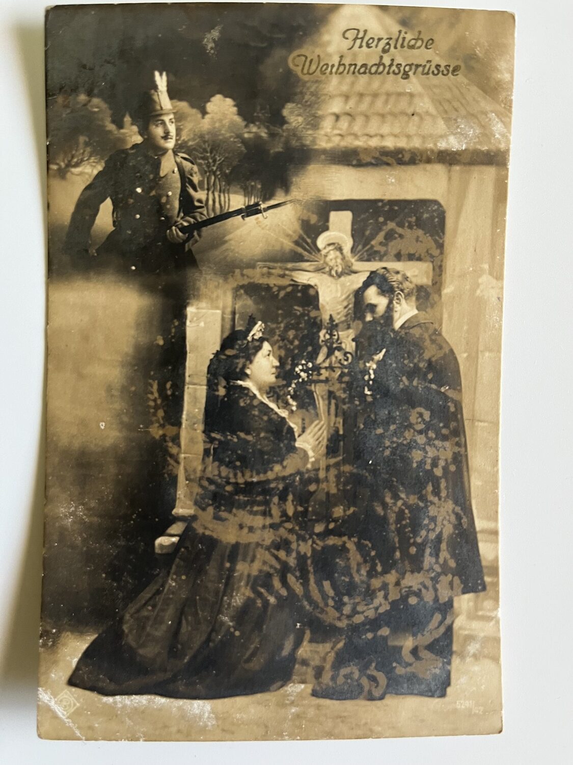 Vojenská pohlednice RU, WW1 Vojáci, vojákyně, kolo, razítka 11 ks - Obrázek 6