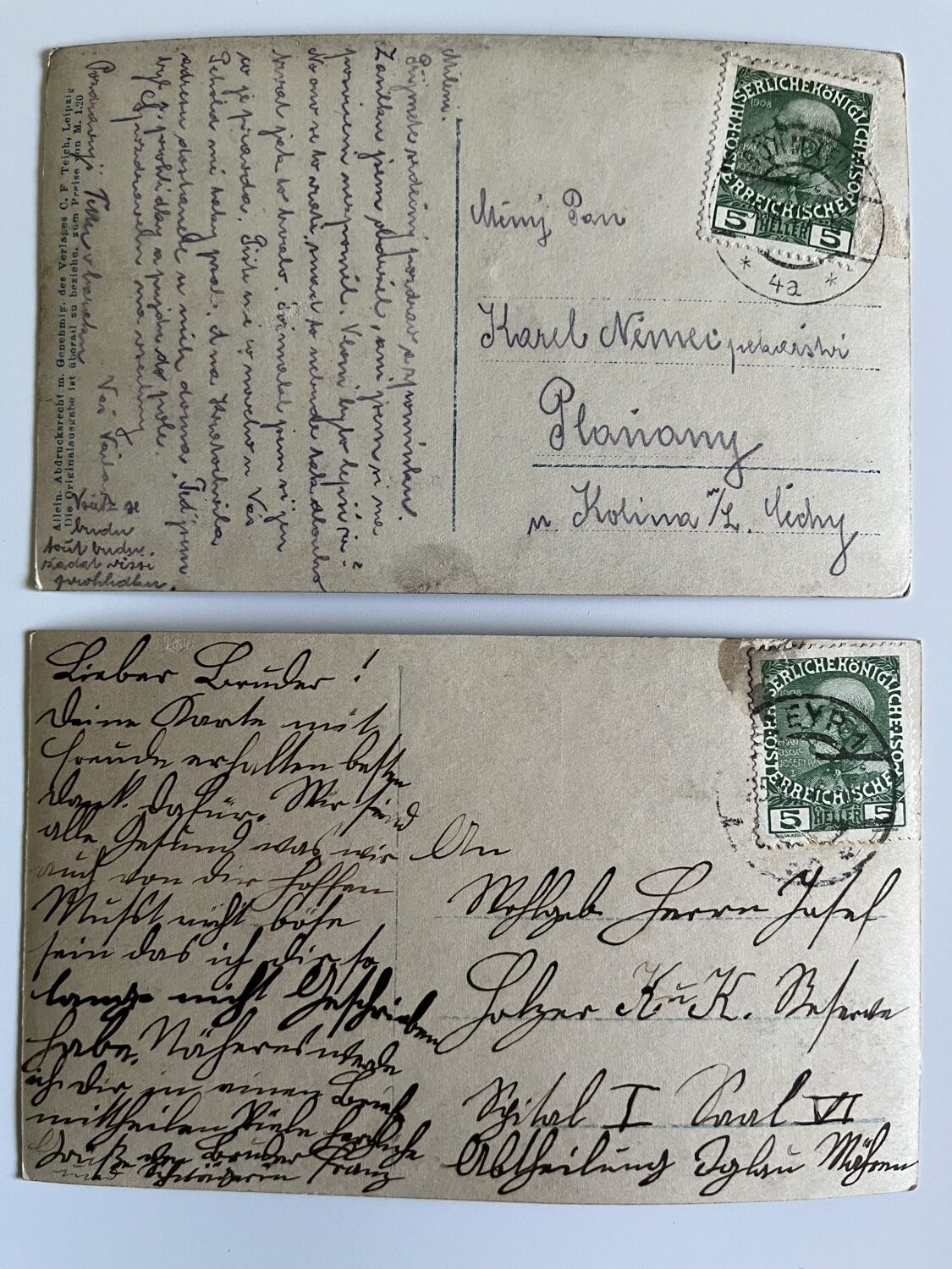 Vojenská pohlednice RU, WW1 Vojáci, vojákyně, kolo, razítka 11 ks - Obrázek 12