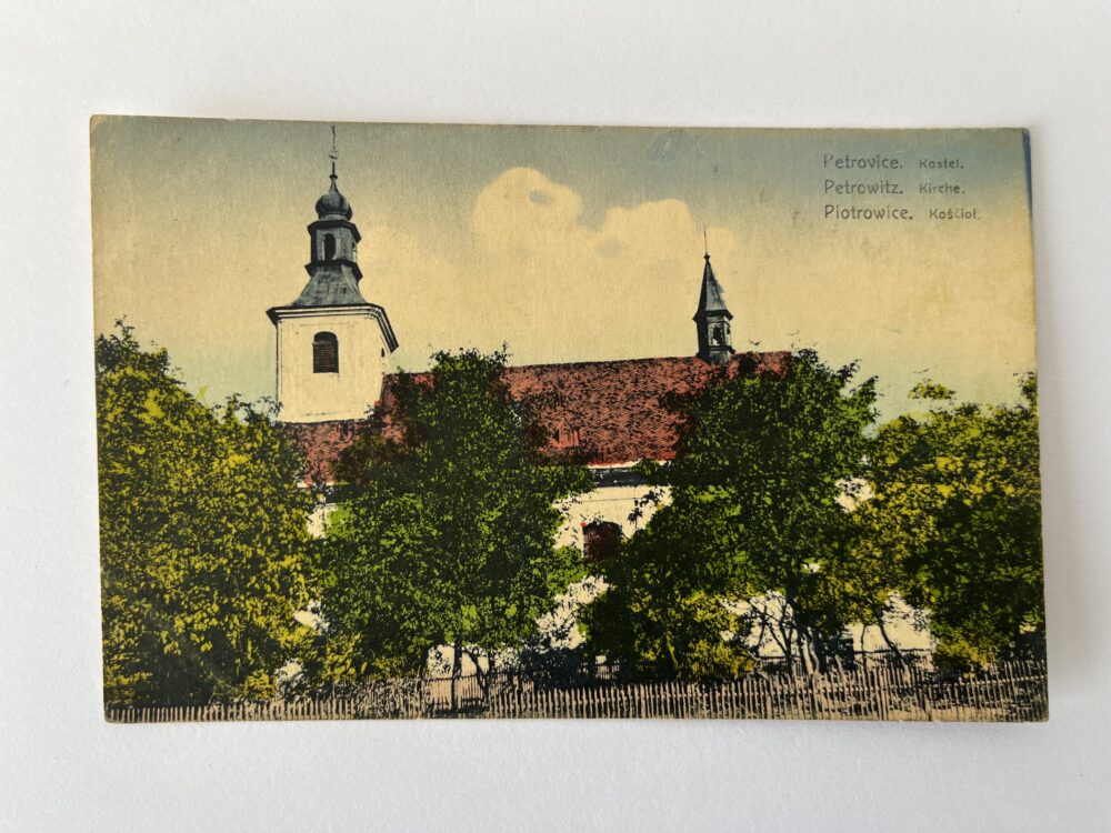 Pohlednice místopis - Petrovice, kostel
