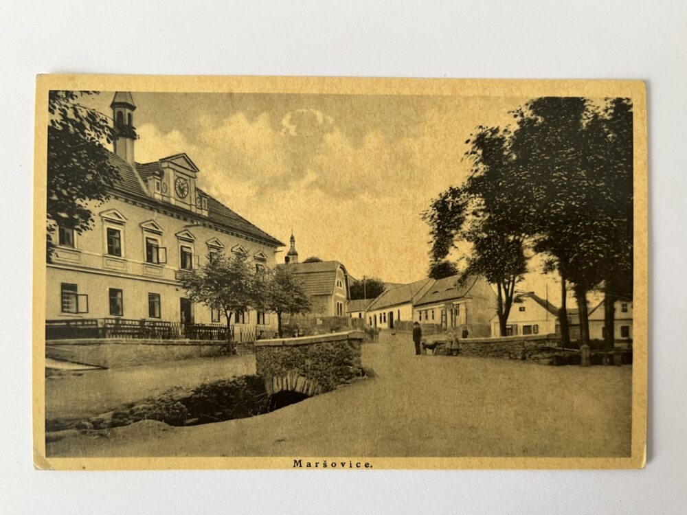 Pohlednice místopis Maršovice - Radnice, okres Benešov