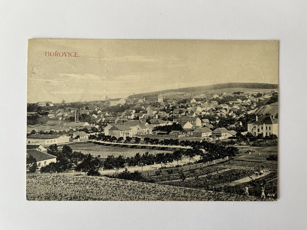 Pohlednice místopis HOŘOVICE - celkový pohled, okres Beroun