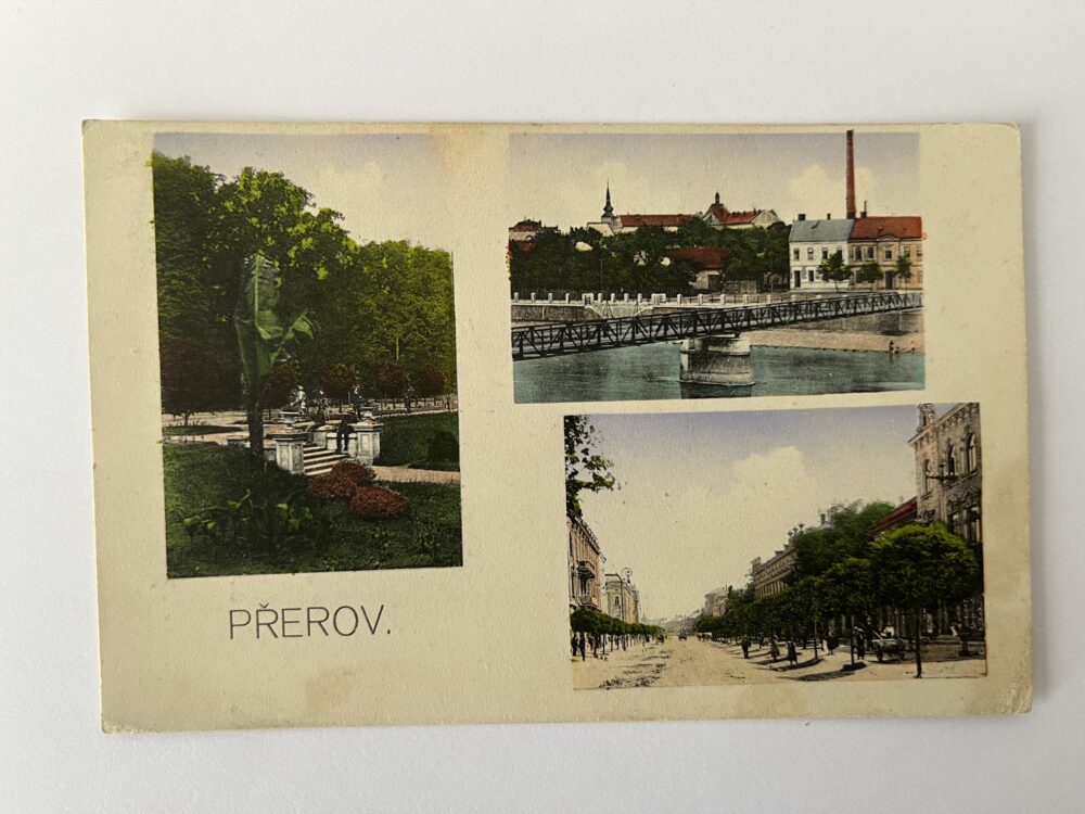Pohlednice místopis - PŘEROV, koláž 1914