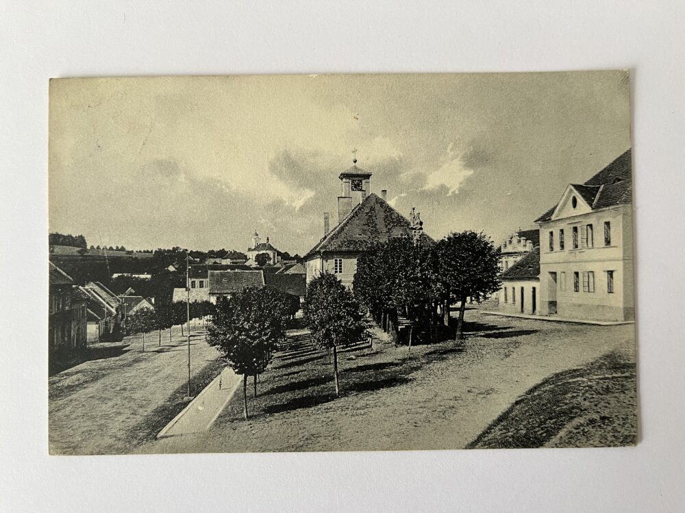 Pohlednice místopis Plánice, Křižíkovo náměstí okres Klatovy