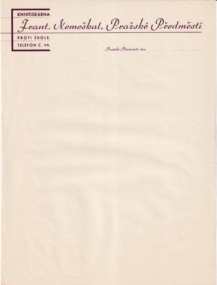 Účet, Pražské Předměstí, Knihtiskárna