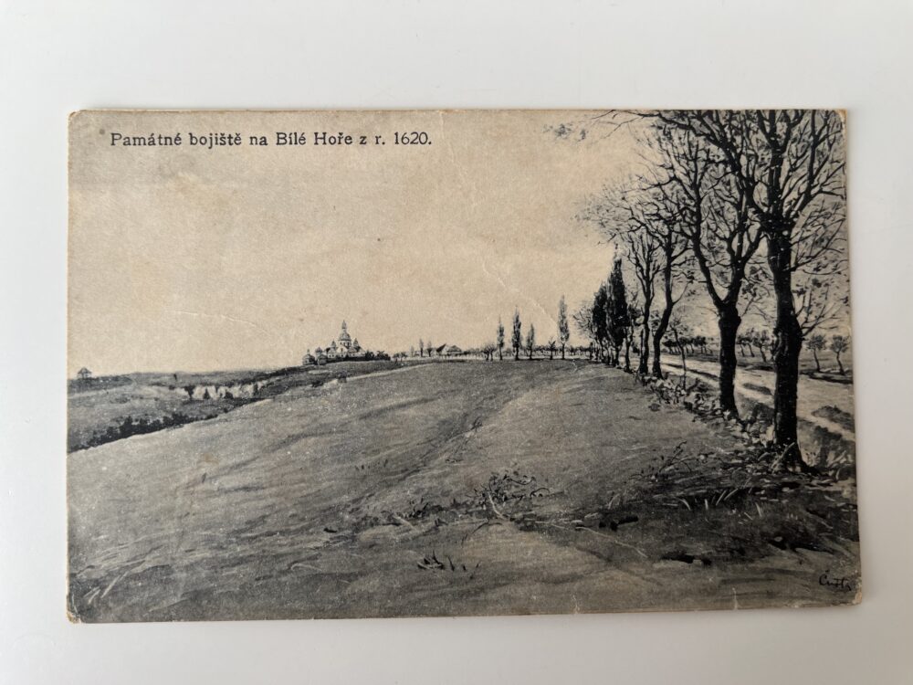 Pohlednice místopis - Památné bojiště na Bílé Hoře z r. 1620