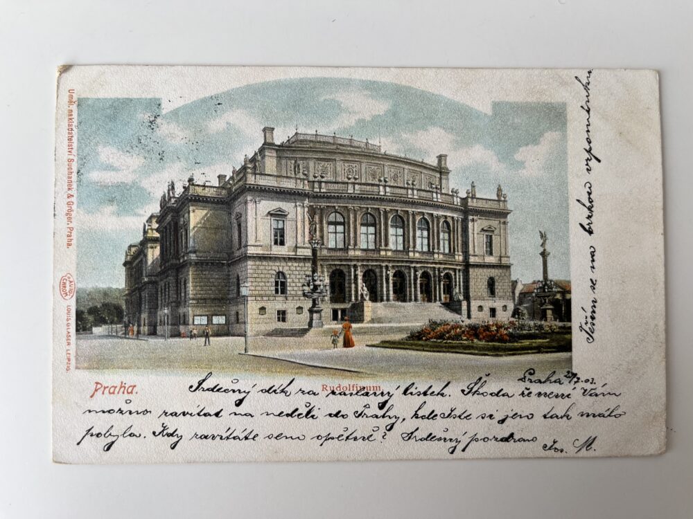 Pohlednice místopis Praha - Rudolfinum, r.1903