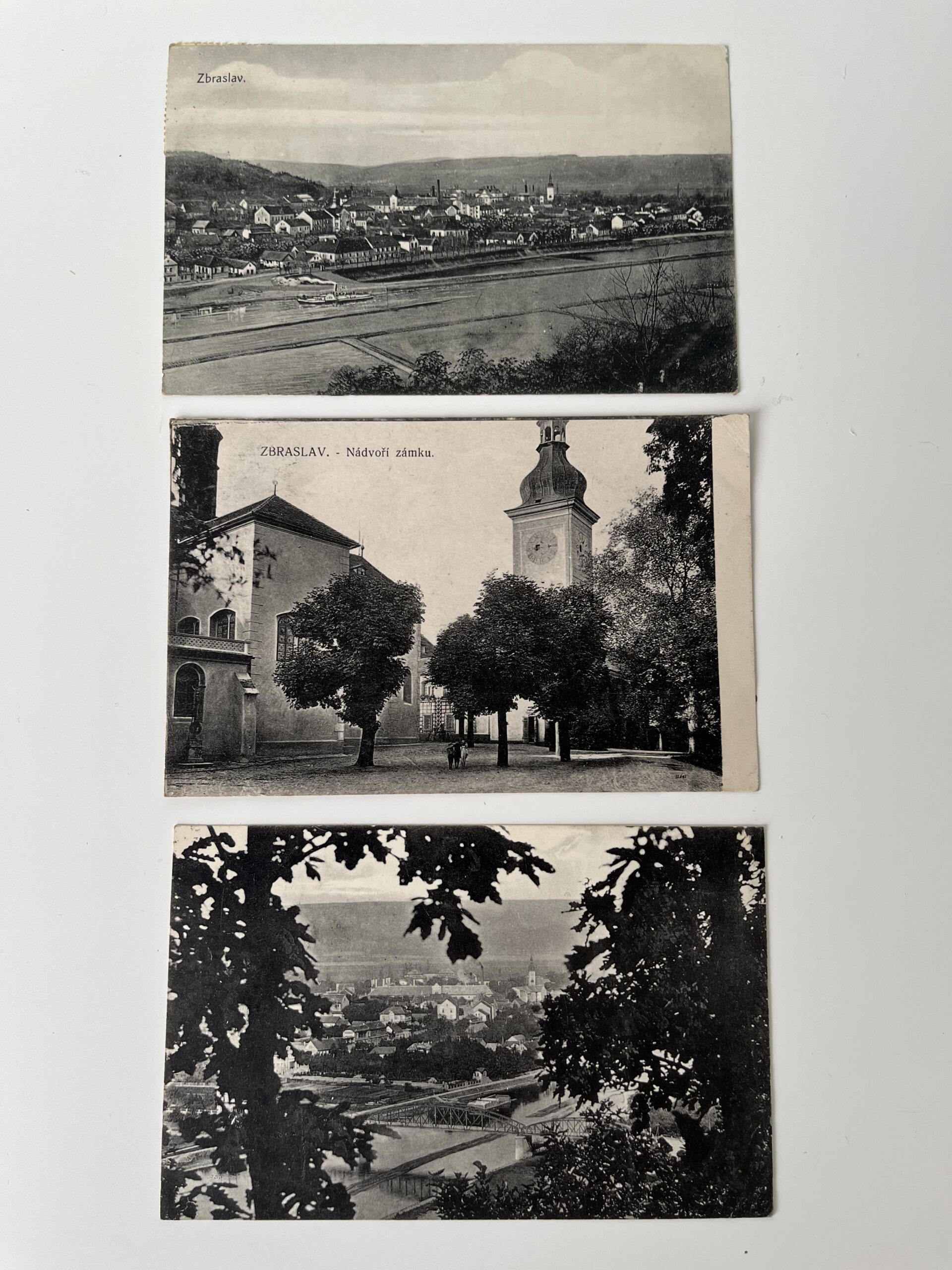 Pohlednice Praha - ZBRASLAV celkový pohled, koláže 20 ks, 1900-1940 - Obrázek 11