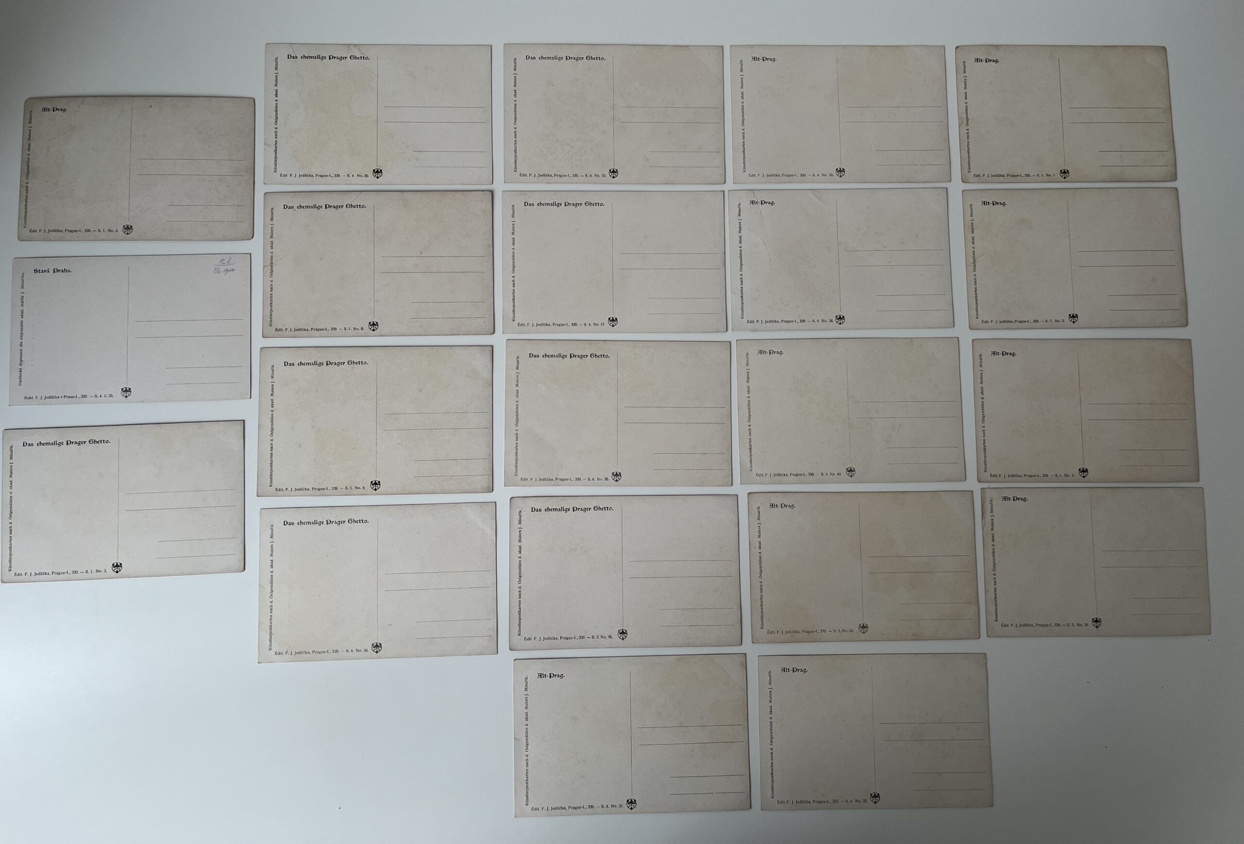 Umělecké dopisnice Praha - Bývalé pražské ghetto, Stará Praha 27 ks - Obrázek 9