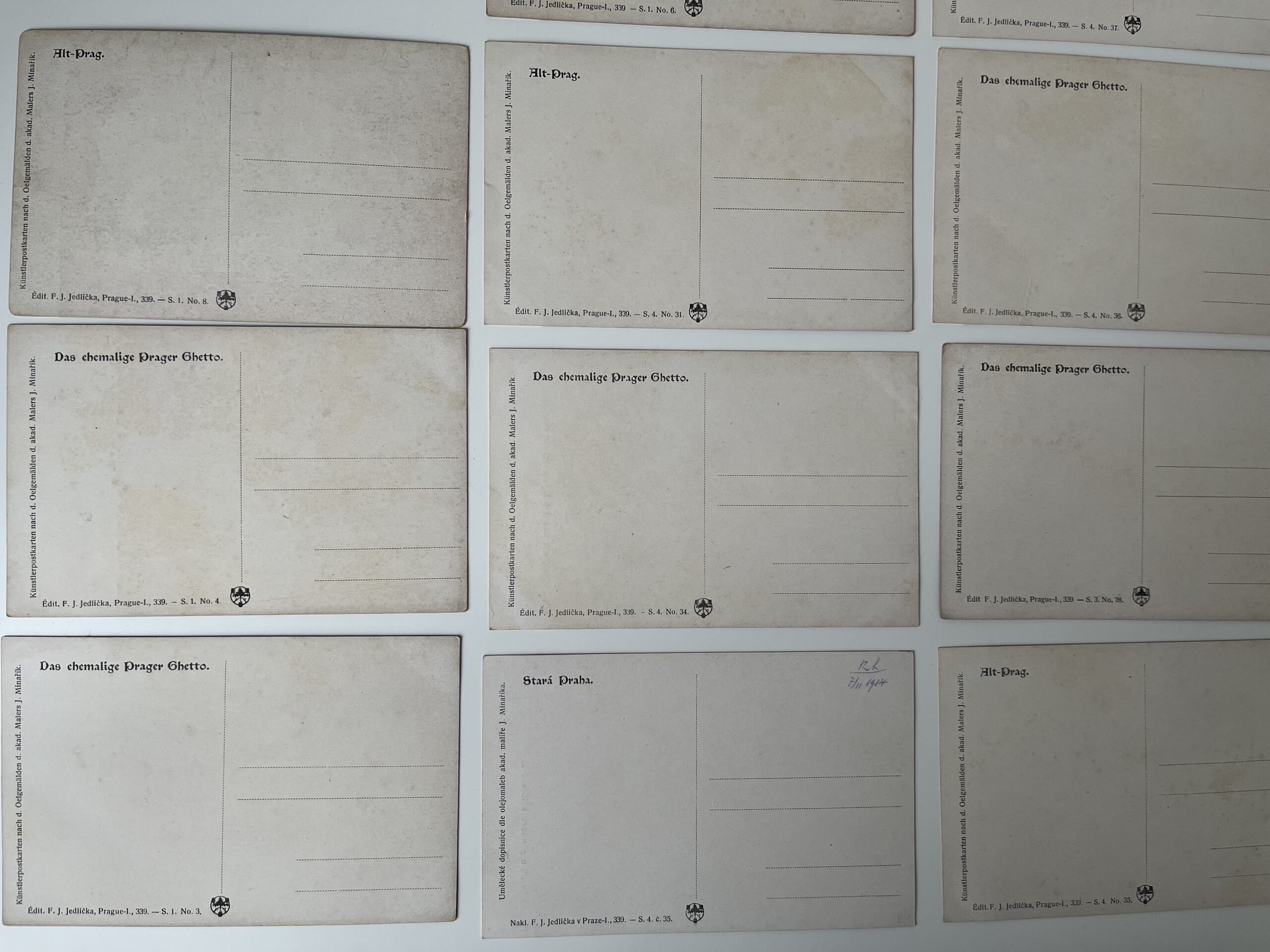 Umělecké dopisnice Praha - Bývalé pražské ghetto, Stará Praha 27 ks - Obrázek 10