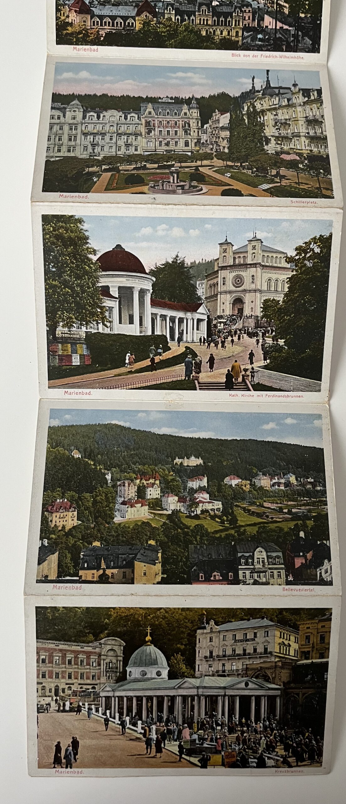 Leporelo, album - Mariánské Lázně, hlubotisk 1.pol.20.st., 4 ks - Obrázek 4