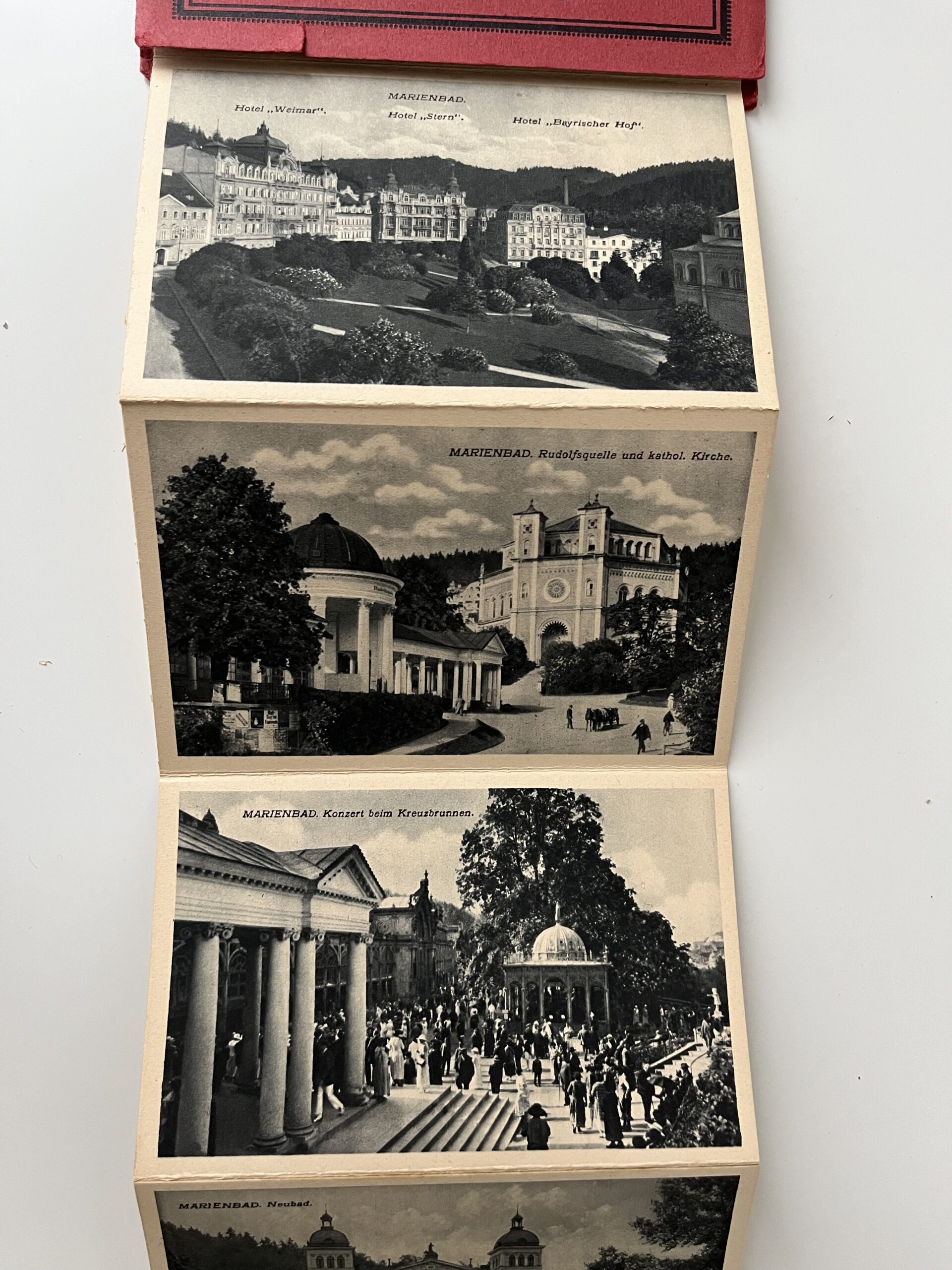 Leporelo, album - Mariánské Lázně, hlubotisk 1.pol.20.st., 4 ks - Obrázek 7