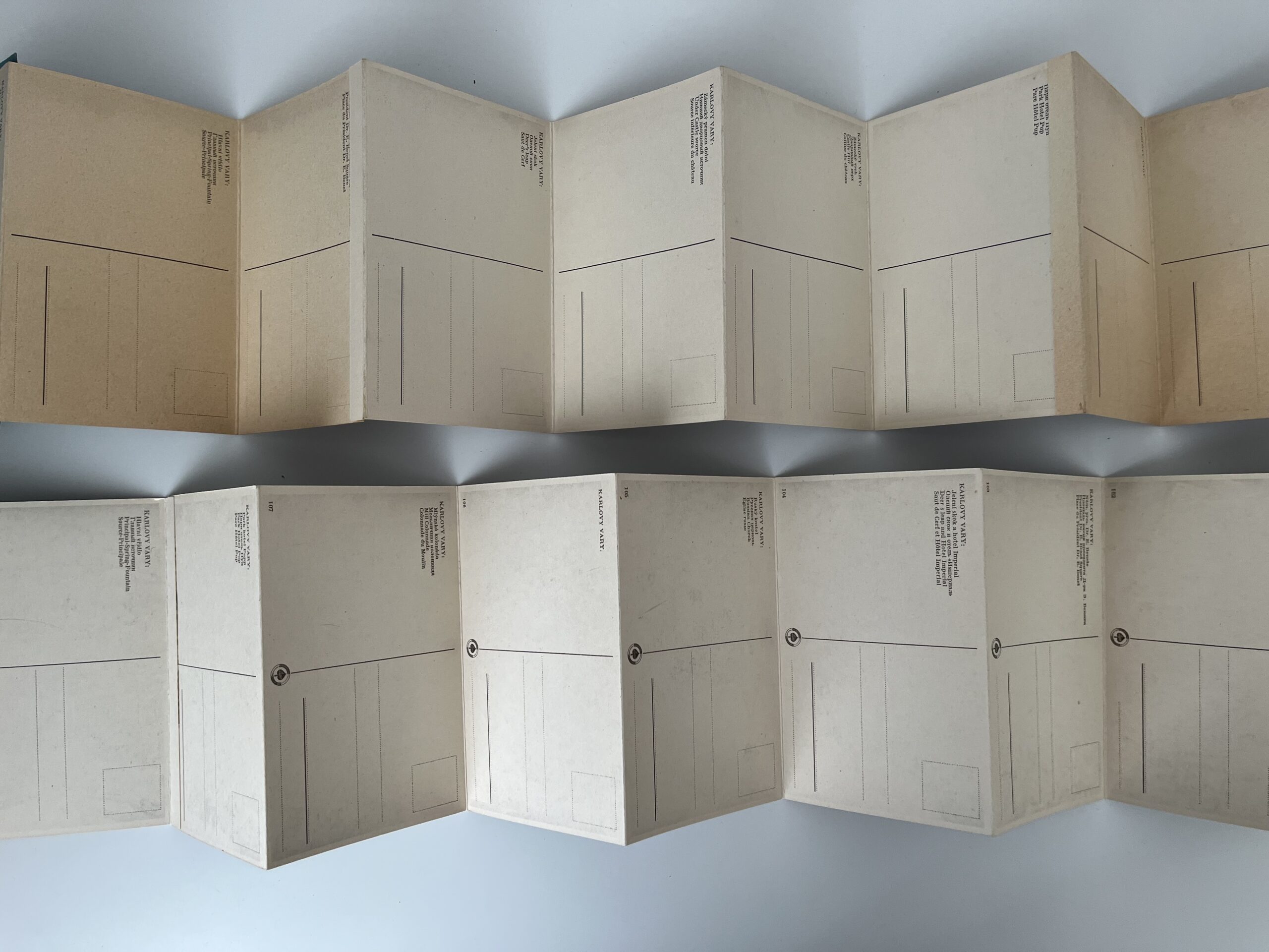 Leporelo Karlovy Vary, nakladatelství Lípa 4 ks 1.pol.20 stol. - Obrázek 4